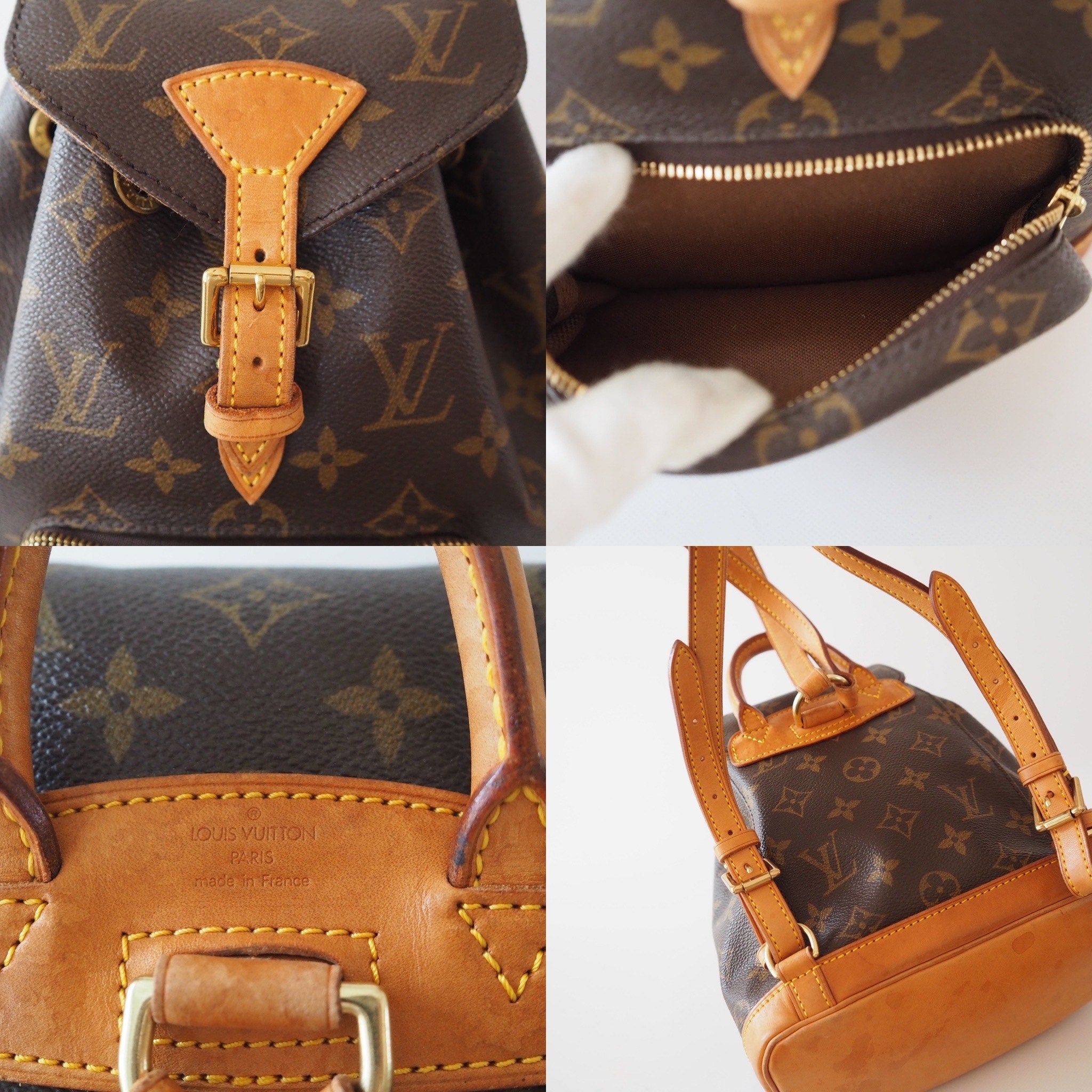 LOUIS VUITTON Monogram Mini Montsouris PM Unisex Backpack Authentic