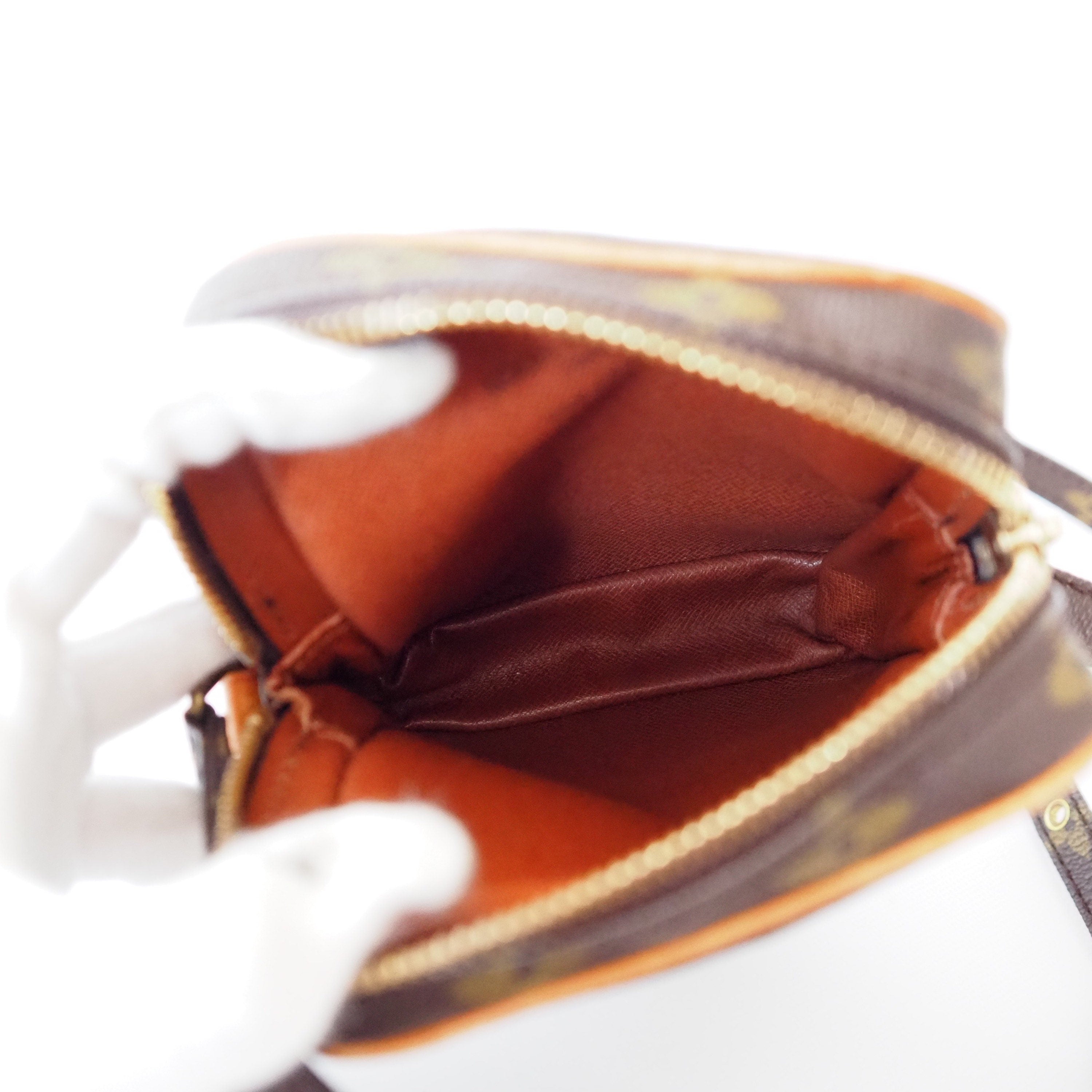 LOUIS VUITTON Shoulder Bag Mini Danube Browns Monogram vintage lv Authentic