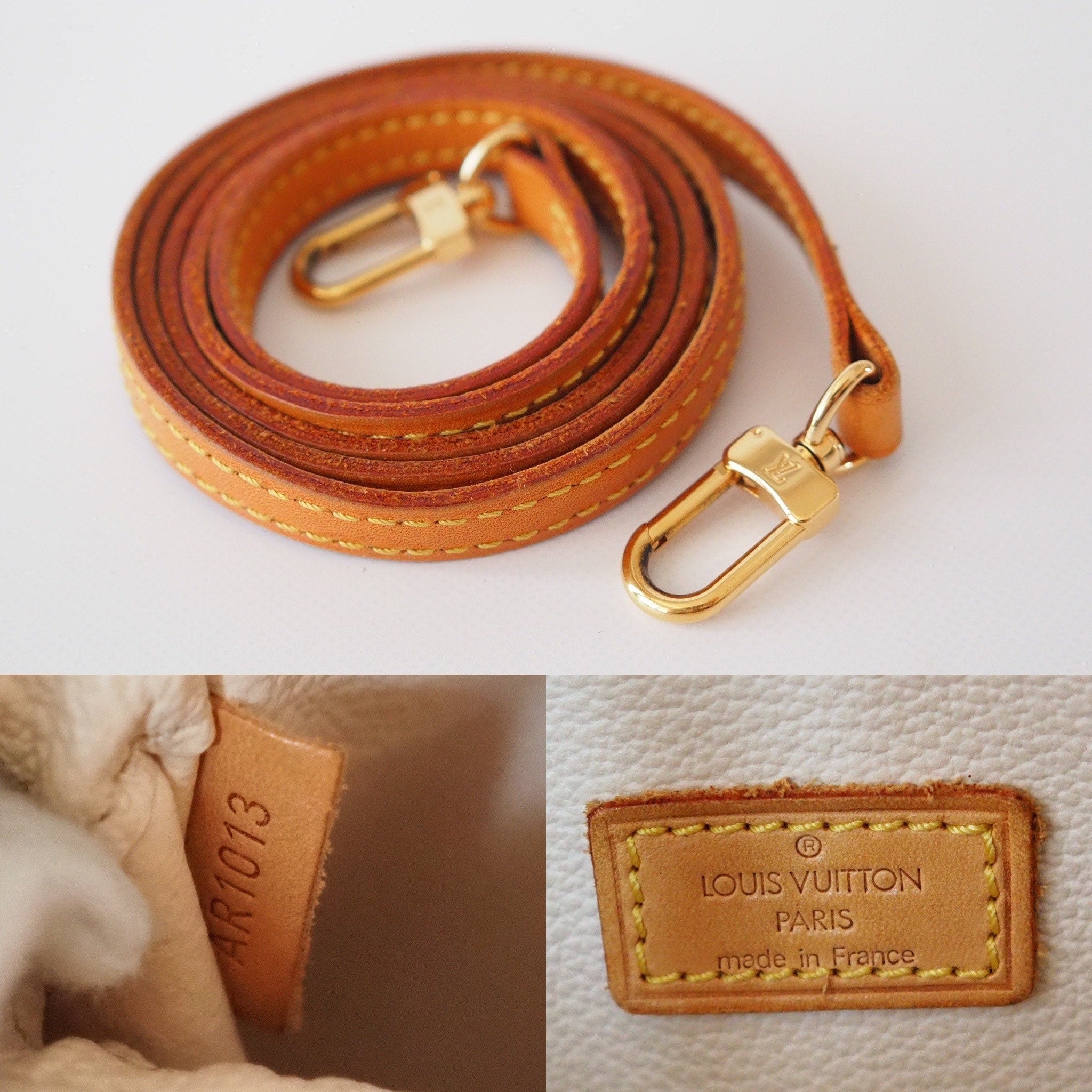 LOUIS VUITTON Monogram Spontini M47500 Shoulder Bag Brown Authentic