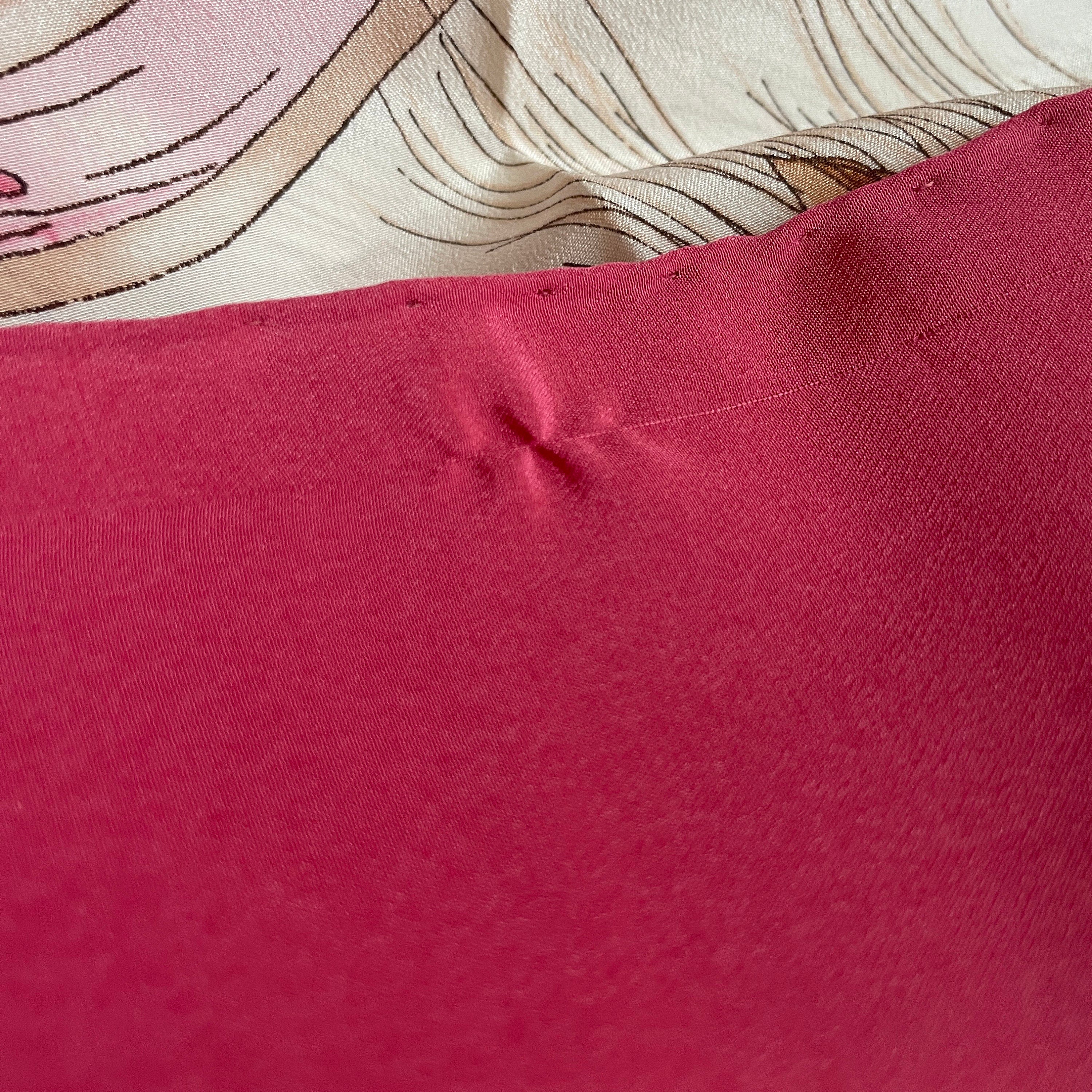 GUCCI Scarf Silk Pink Flower Authentic