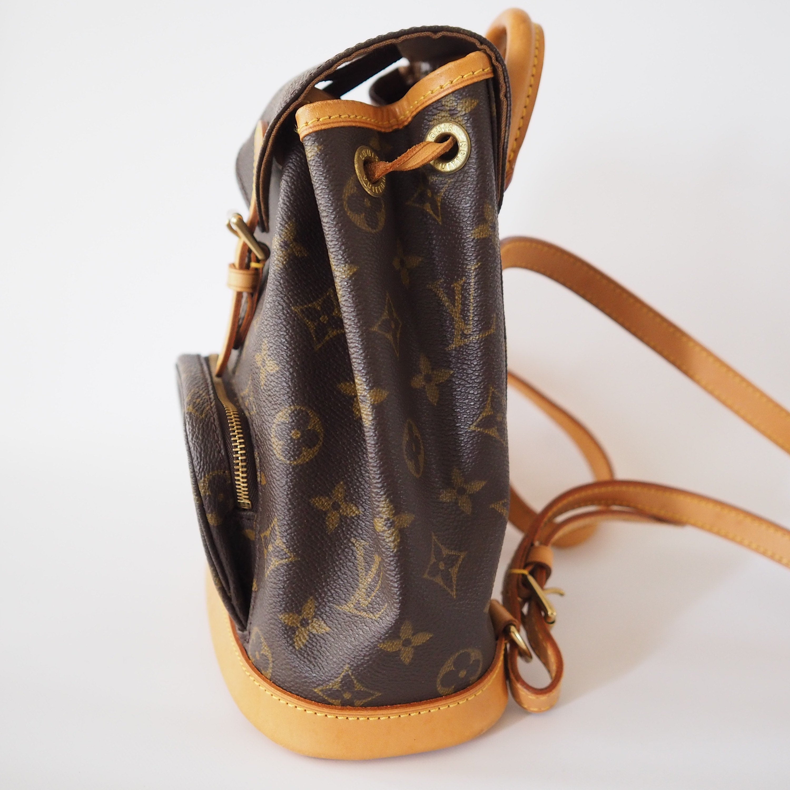 LOUIS VUITTON Monogram Mini Montsouris PM Unisex Backpack Authentic