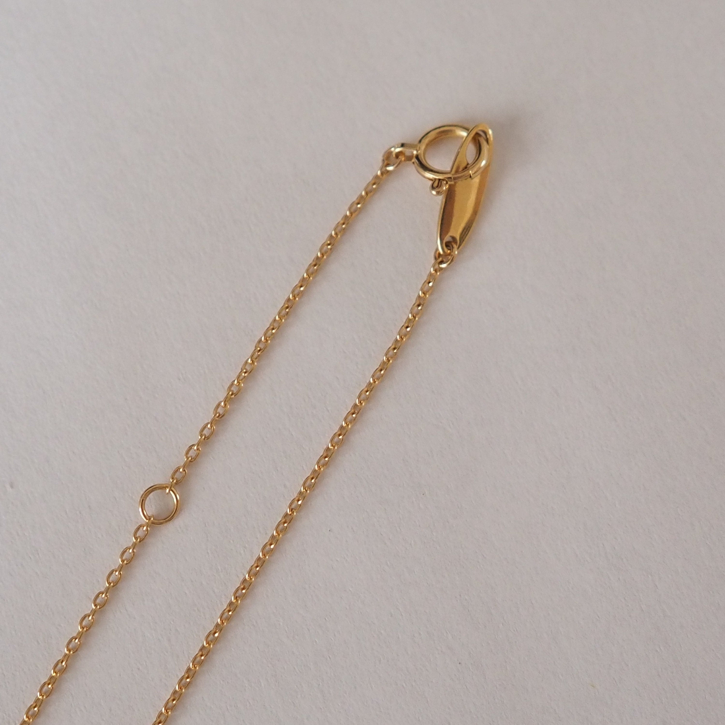 YSL Yves Saint Laurent Necklace K18 Gold Logo Vintage Authentic