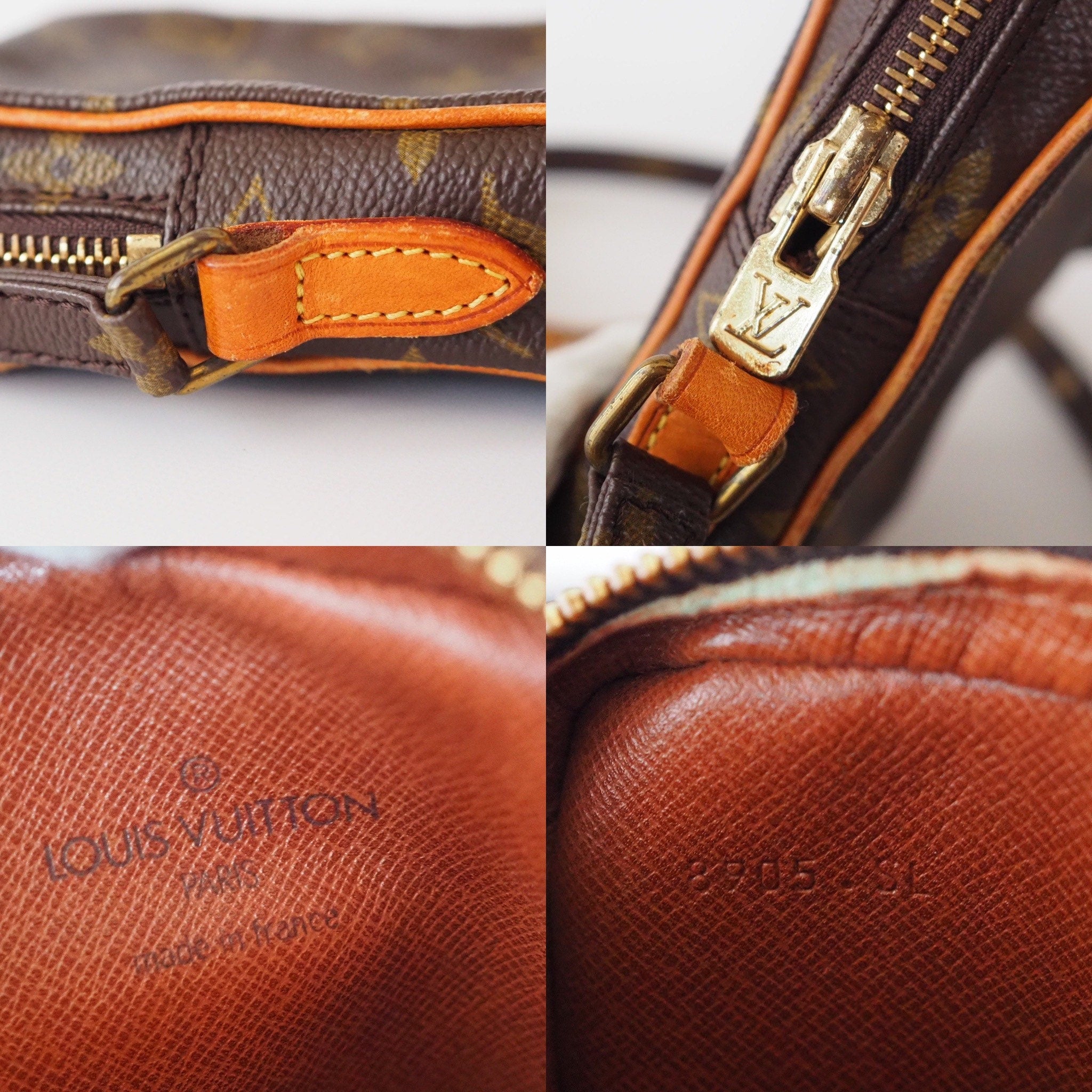 LOUIS VUITTON Shoulder Bag Mini Danube Browns Monogram vintage lv Authentic