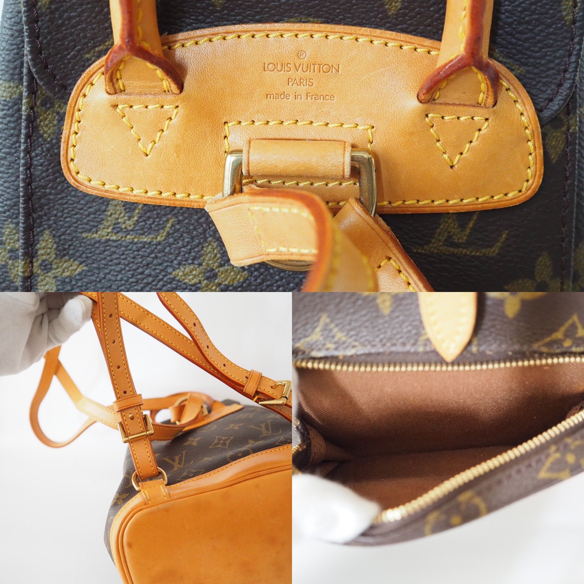 LOUIS VUITTON Monogram Mini Montsouris PM Unisex Backpack Authentic