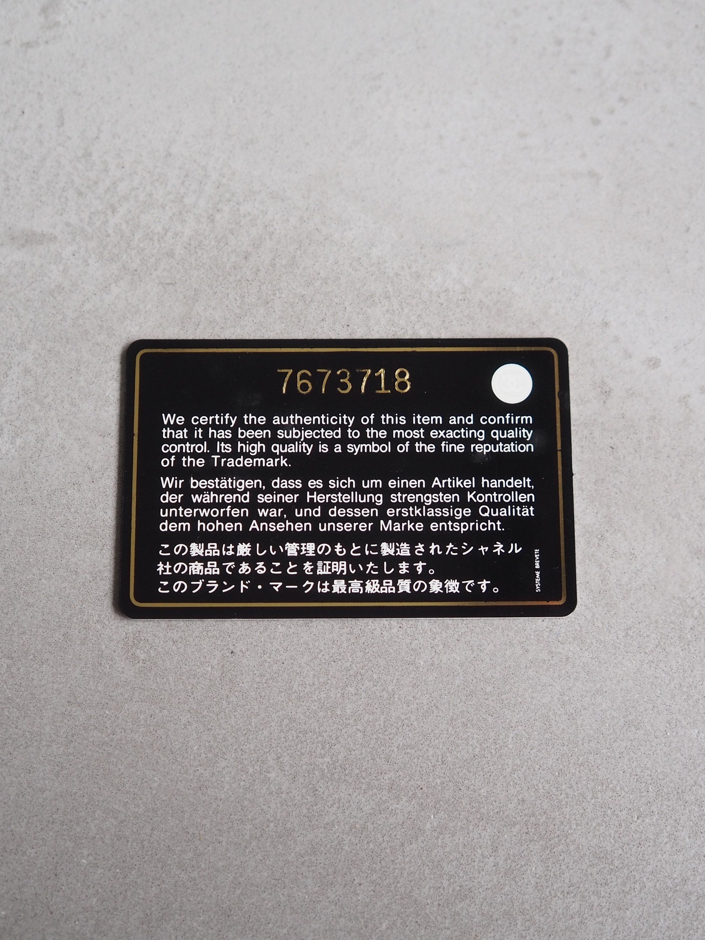 CHANEL CC Logo Caviar Skin Leather 6 Ring Agenda Diary Black Vintage