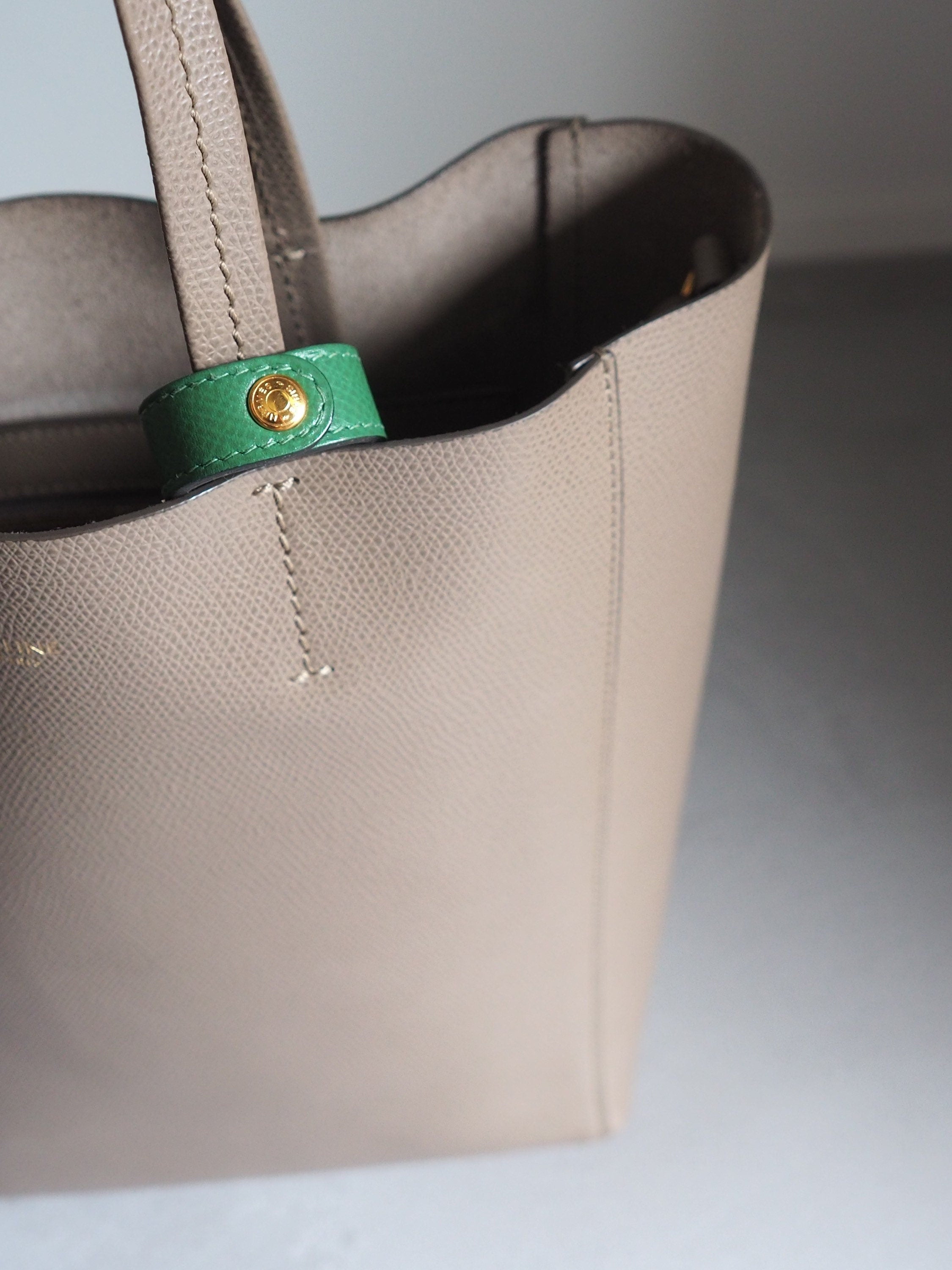 HERMES Nomade Glove Multi Holder Keyring Green Vintage Authentic