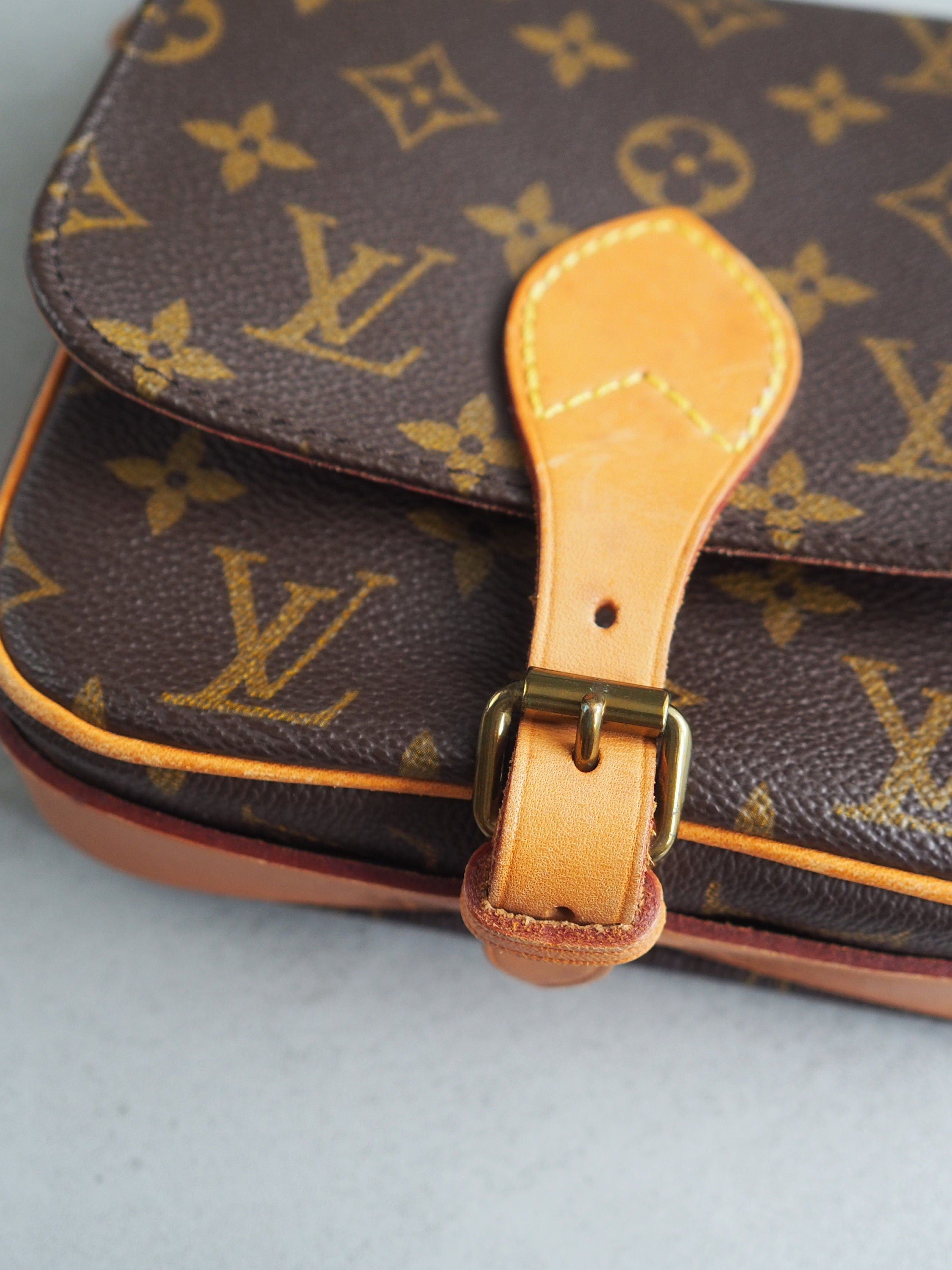 LOUIS VUITTON Monogram Mini Cartouchiere PM Shoulder bag Vintage Authentic