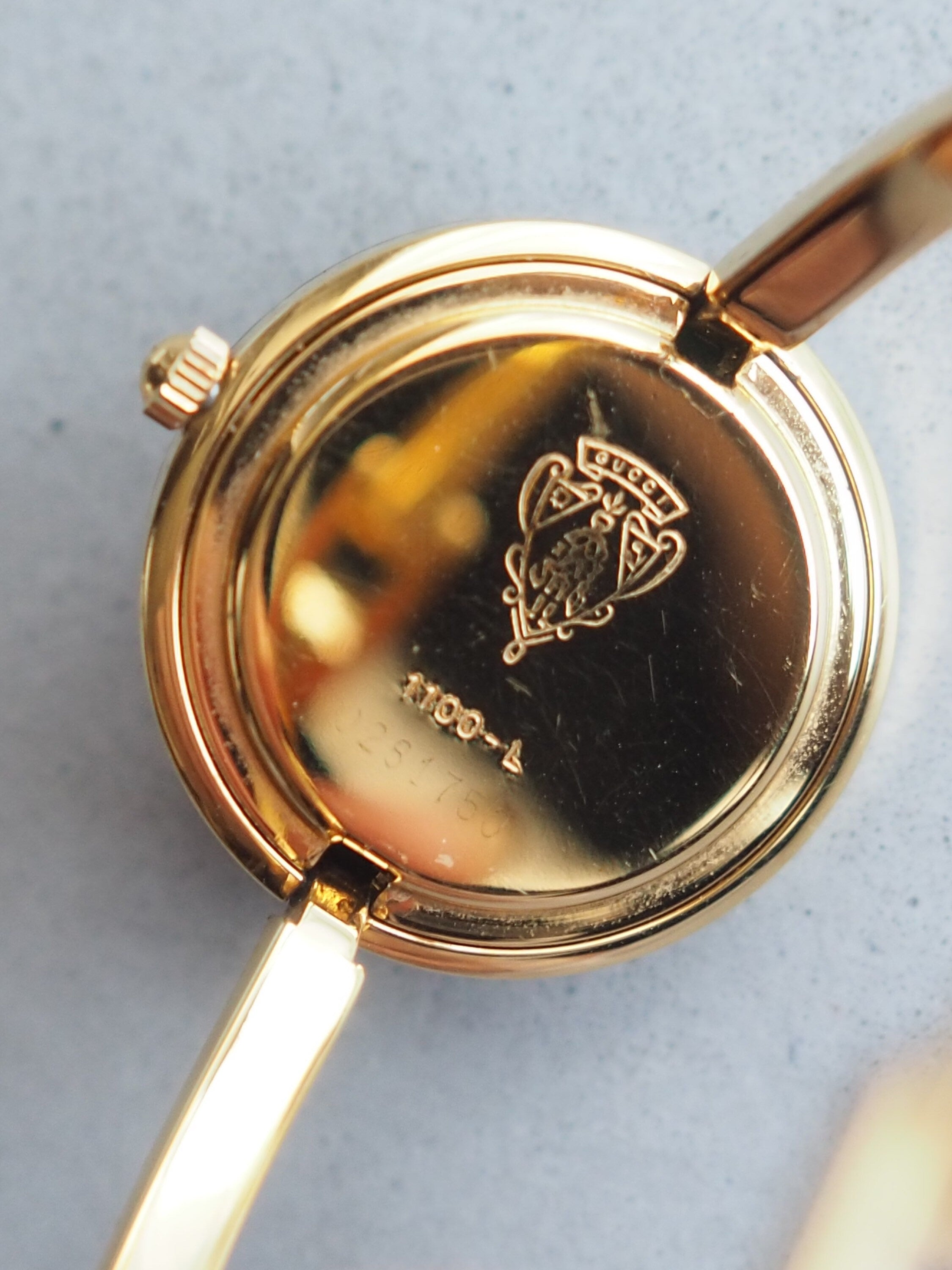 GUCCI Accessories Change Bezel 12 colors Bangle watch Wristwatch Gold