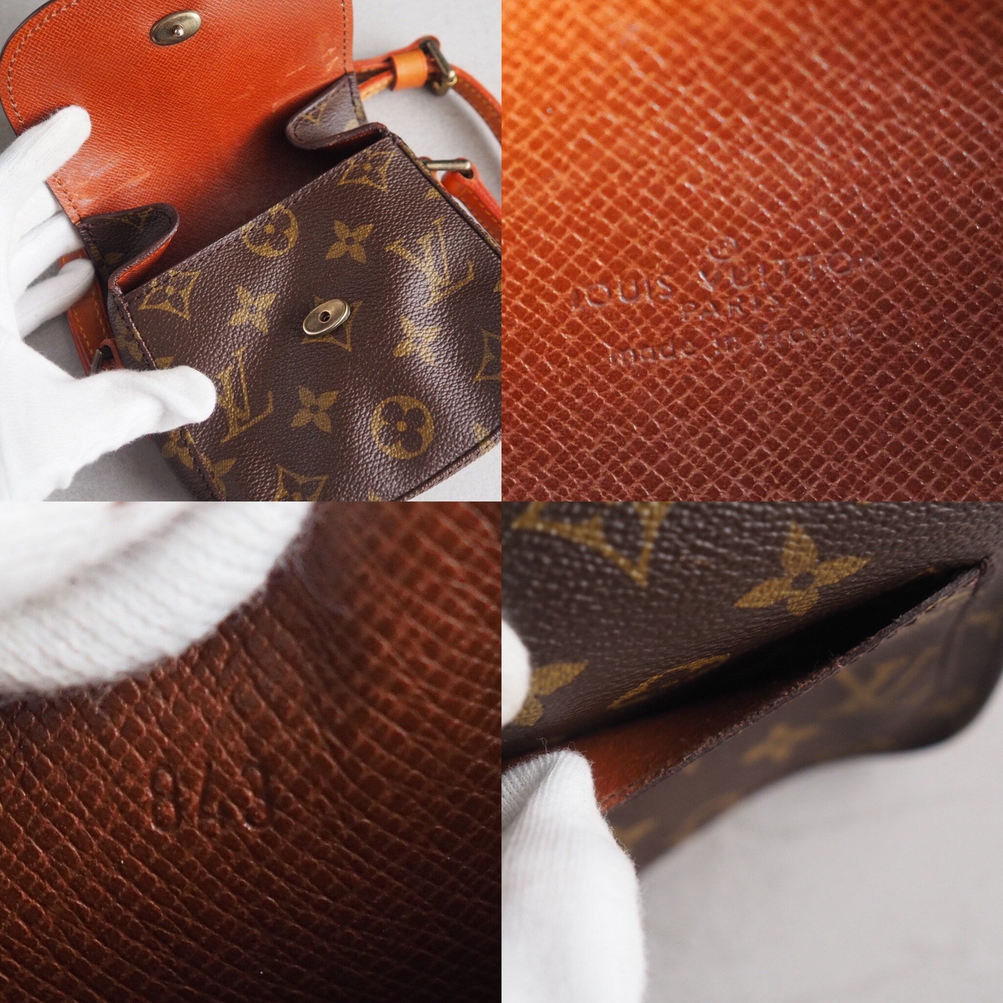 LOUIS VUITTON Monogram Bebe Saint Cloud Brown M5124 Shoulder Bag lV Vintage Cross body Authentic