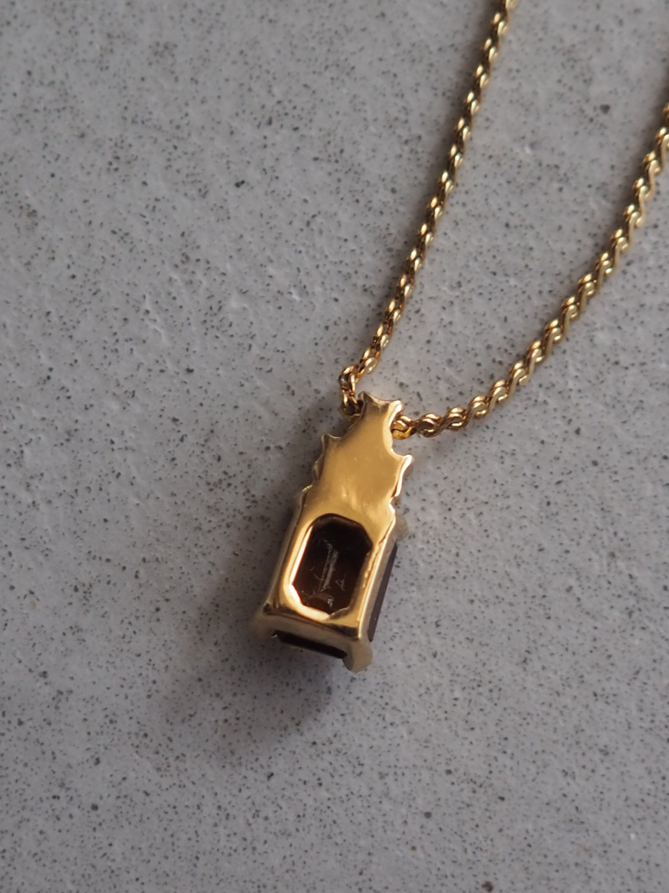 Christian Dior Necklace Rhinestone Vintage Metal Gold Brown Authentic