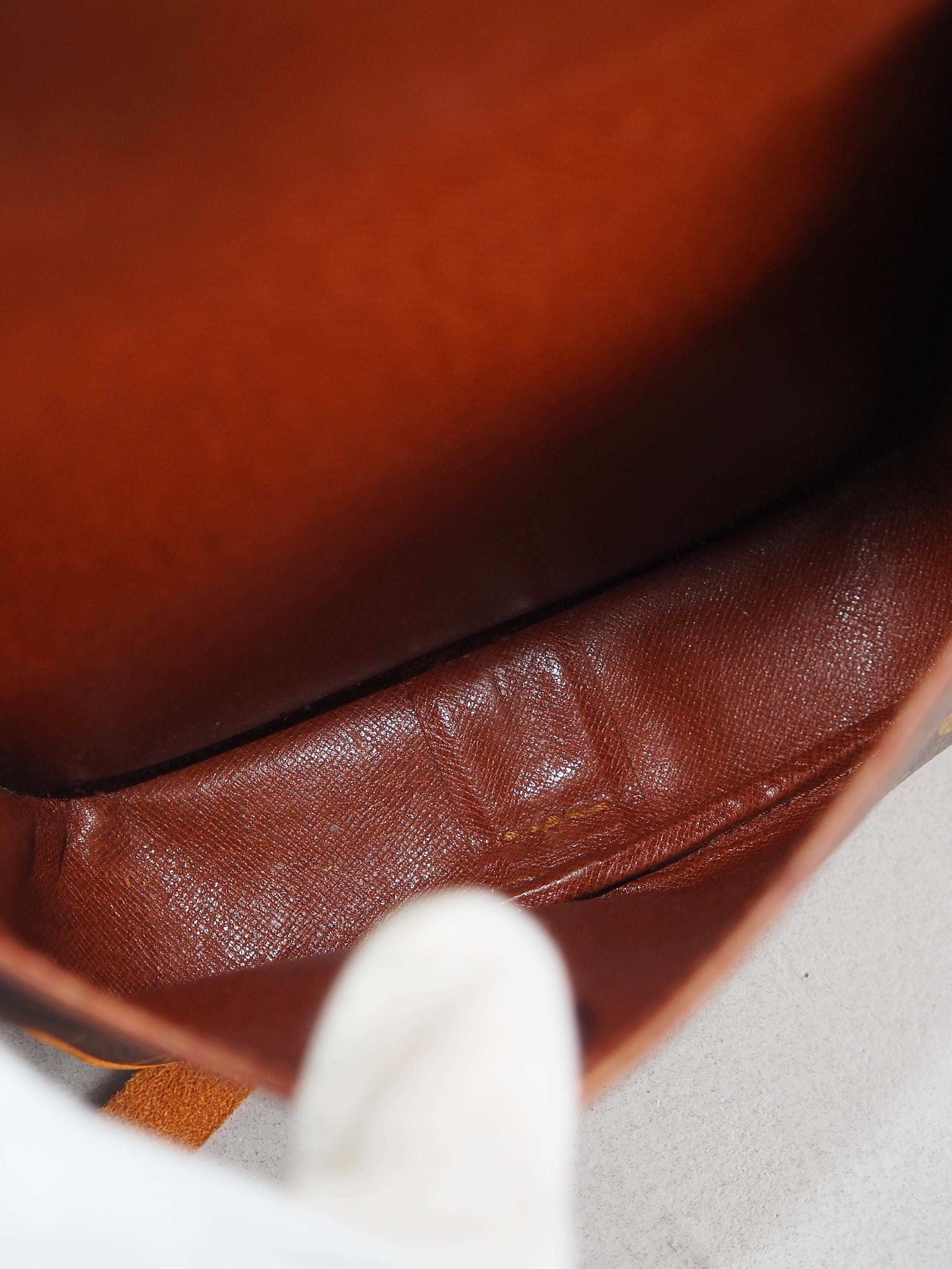 LOUIS VUITTON Monogram Mini Cartouchiere PM Shoulder bag Vintage Authentic