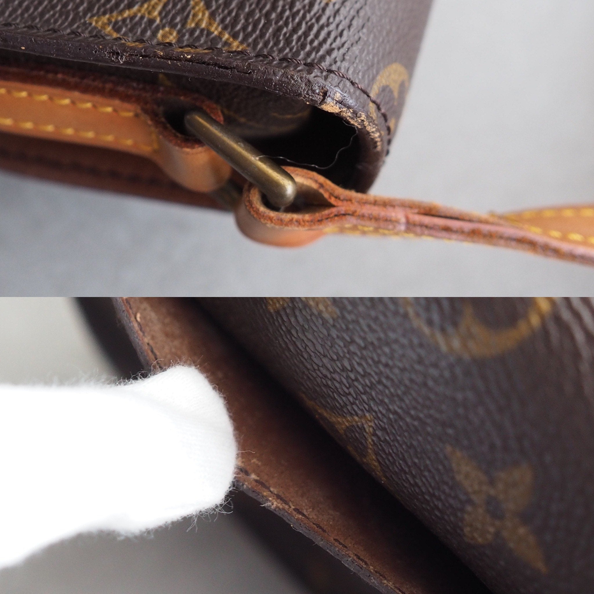 LOUIS VUITTON Monogram Saint Cloud PM Shoulder Bag lV Vintage Cross body Authentic