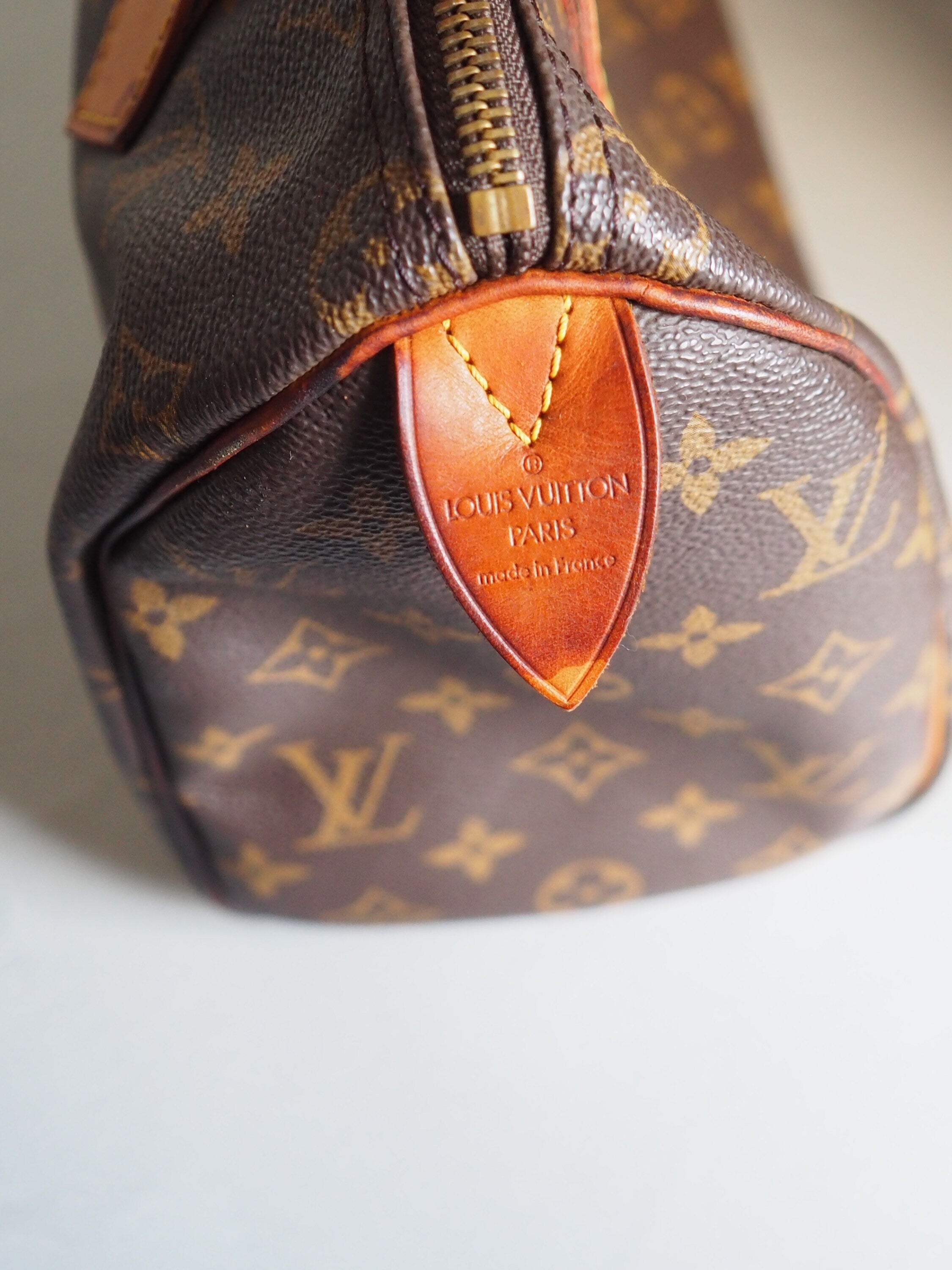 LOUIS VUITTON Speedy 25 Monogram Boston Hand Bag M41528 Purse Authentic
