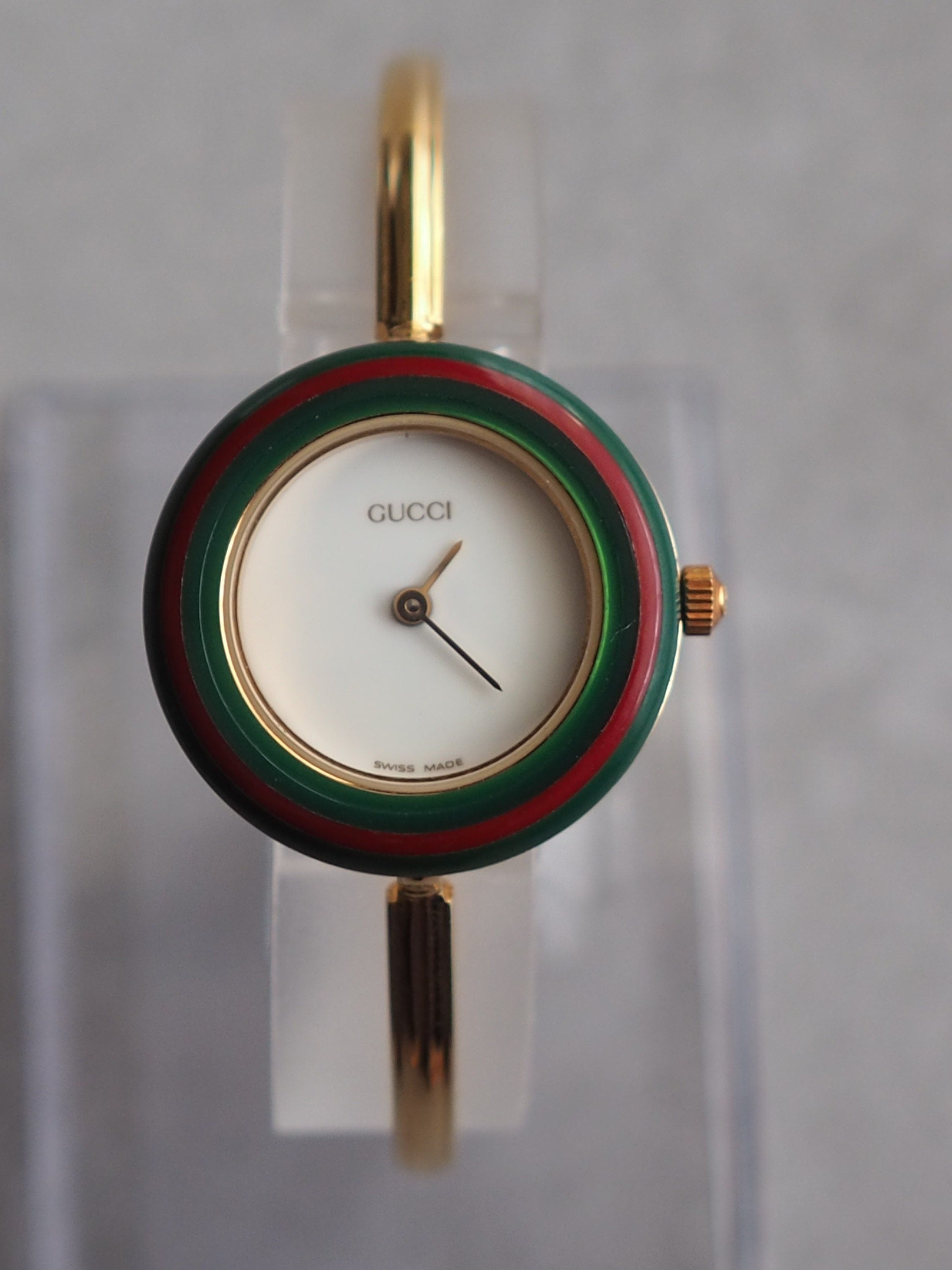 GUCCI Accessories Change Bezel 12 colors Bangle watch Wristwatch Gold