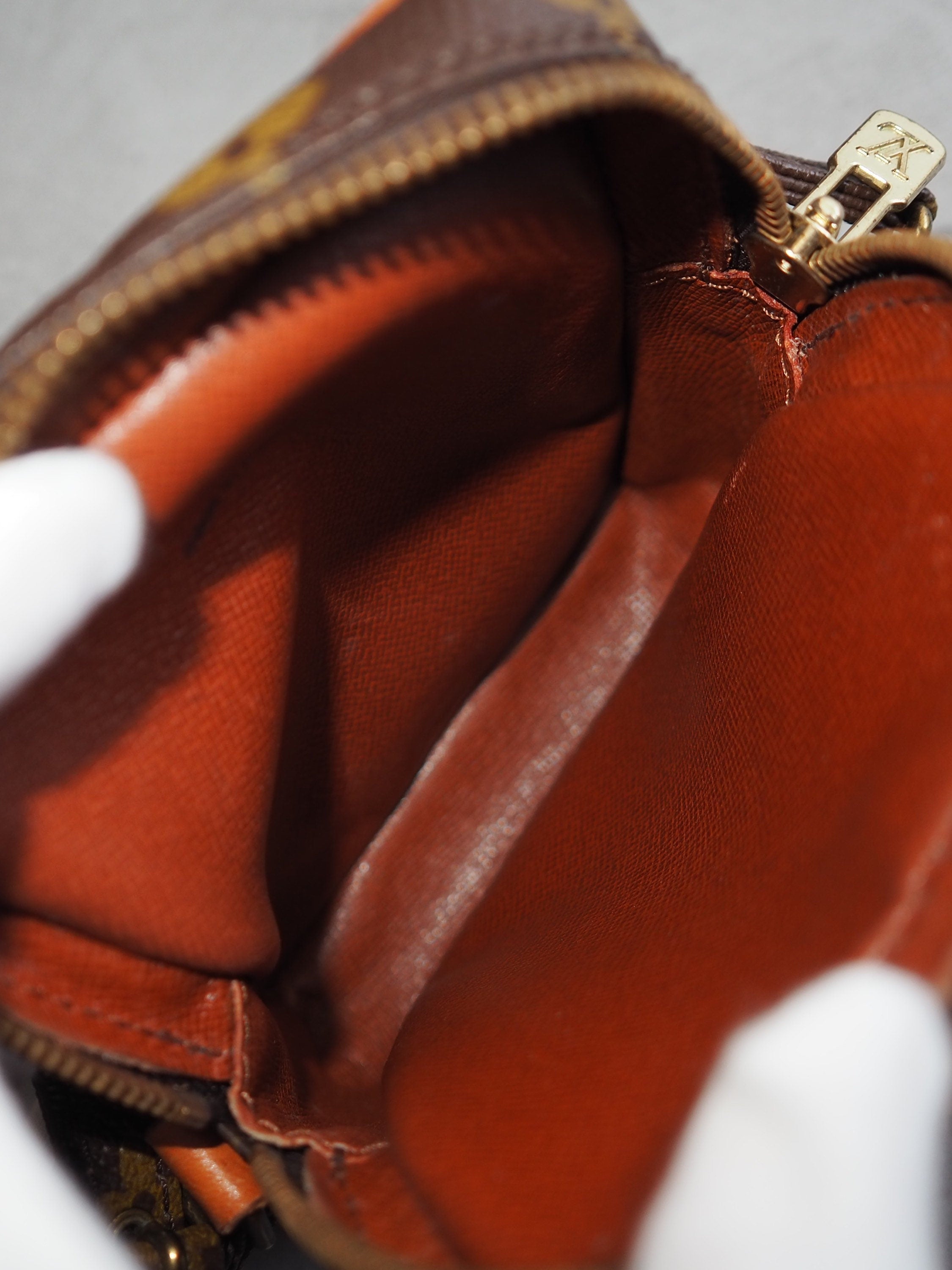 LOUIS VUITTON Shoulder Bag Mini Danube Browns Monogram vintage lv Authentic