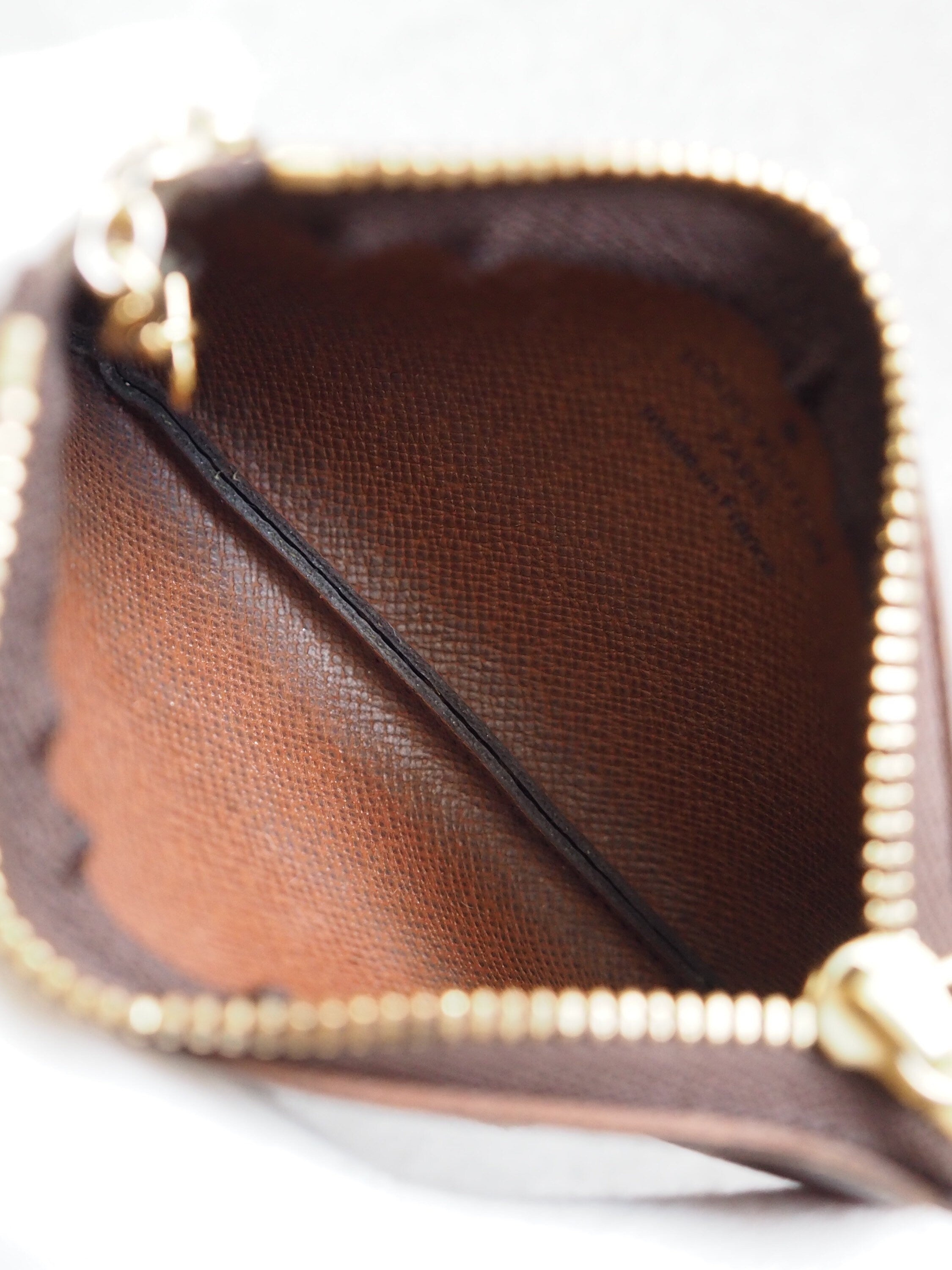 LOUIS VUITTON Monogram Pochette Cles Coin Case Key Authentic