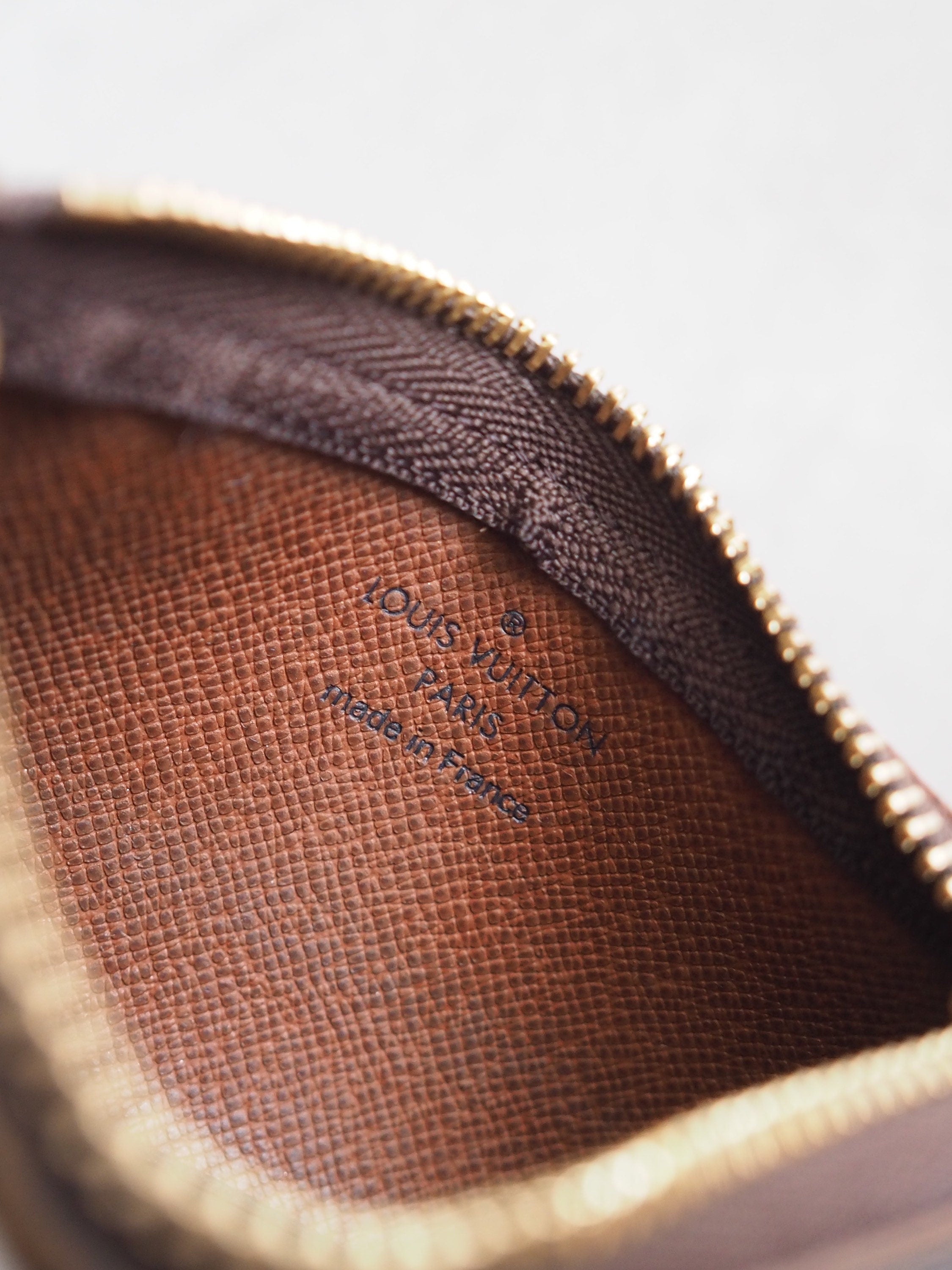 LOUIS VUITTON Monogram Pochette Cles Coin Case Key Authentic