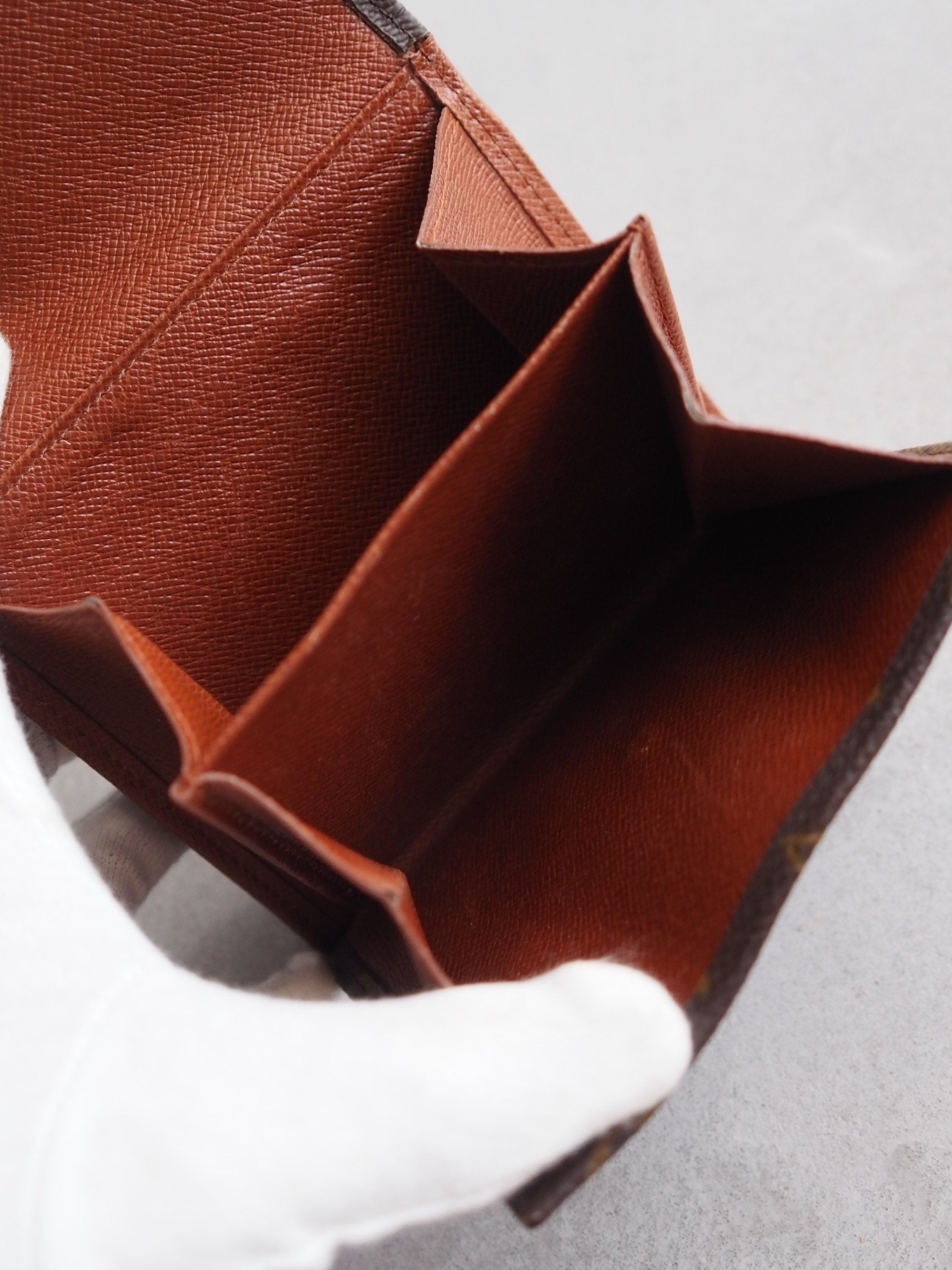 LOUIS VUITTON Monogram Compact Wallet Portefeiulle Elise Trifold Authentic