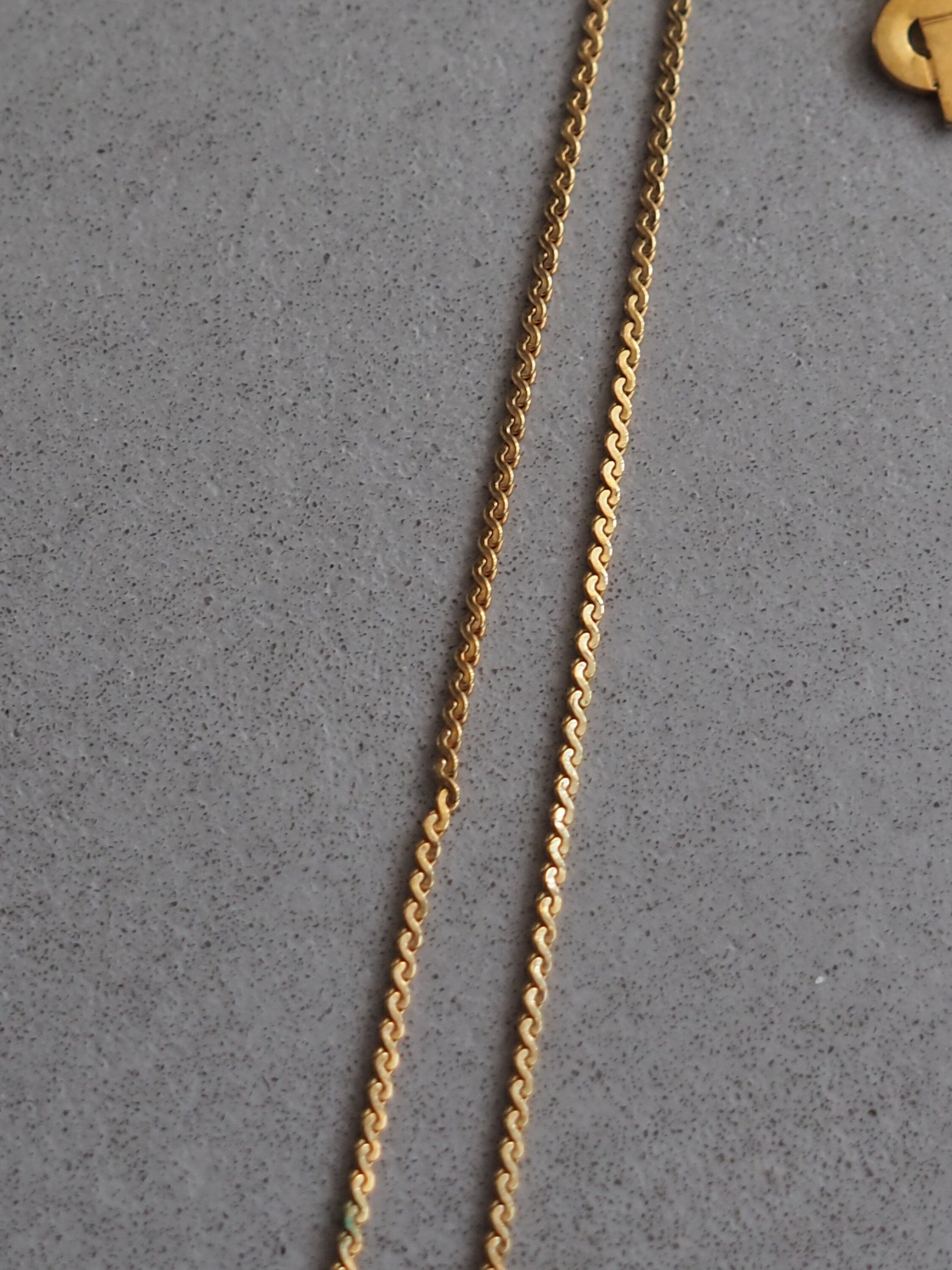 Christian Dior Necklace Rhinestone Vintage Metal Gold Brown Authentic