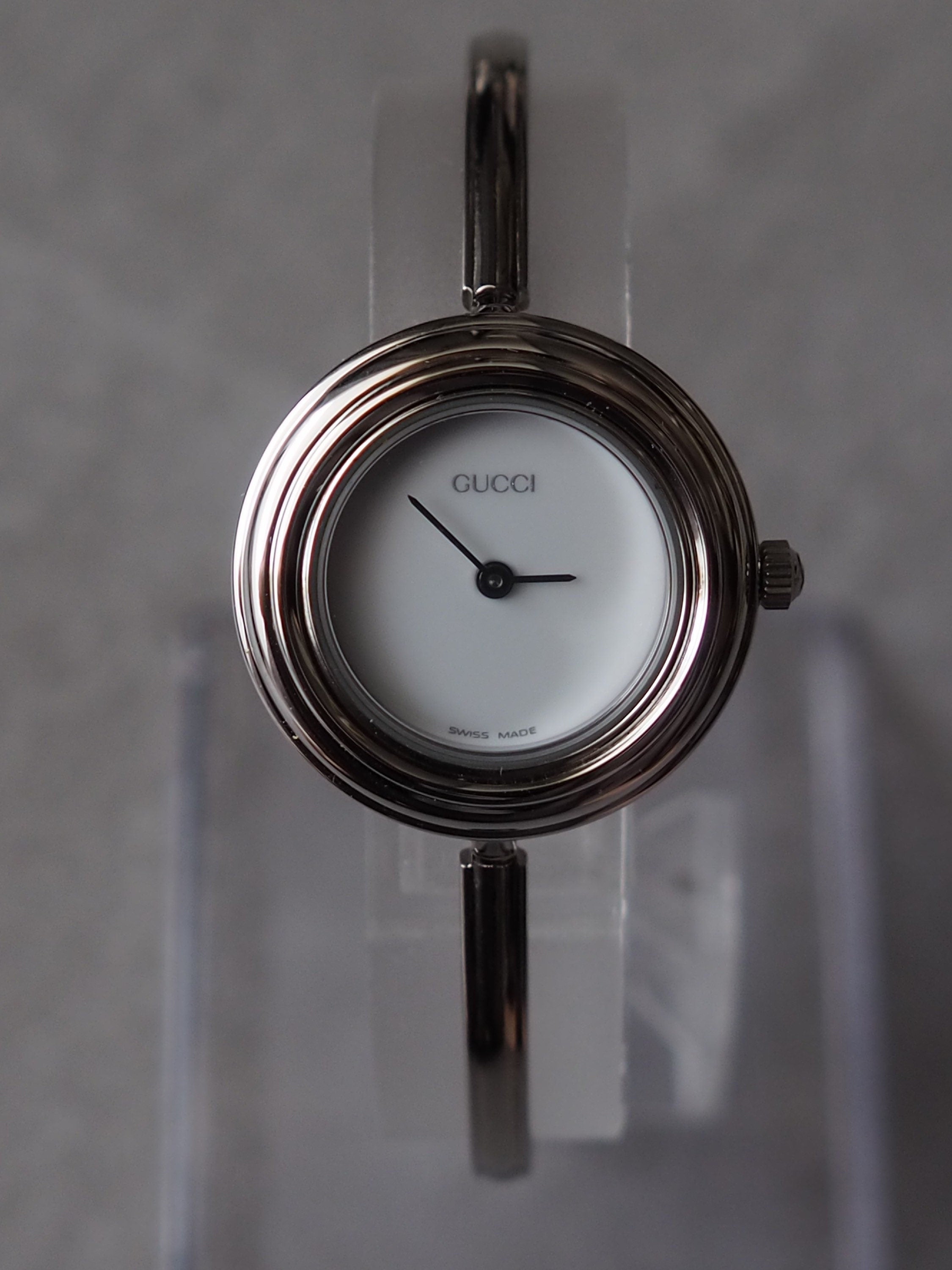 GUCCI Accessories Change Bezel 12 colors Bangle watch Wristwatch Silver