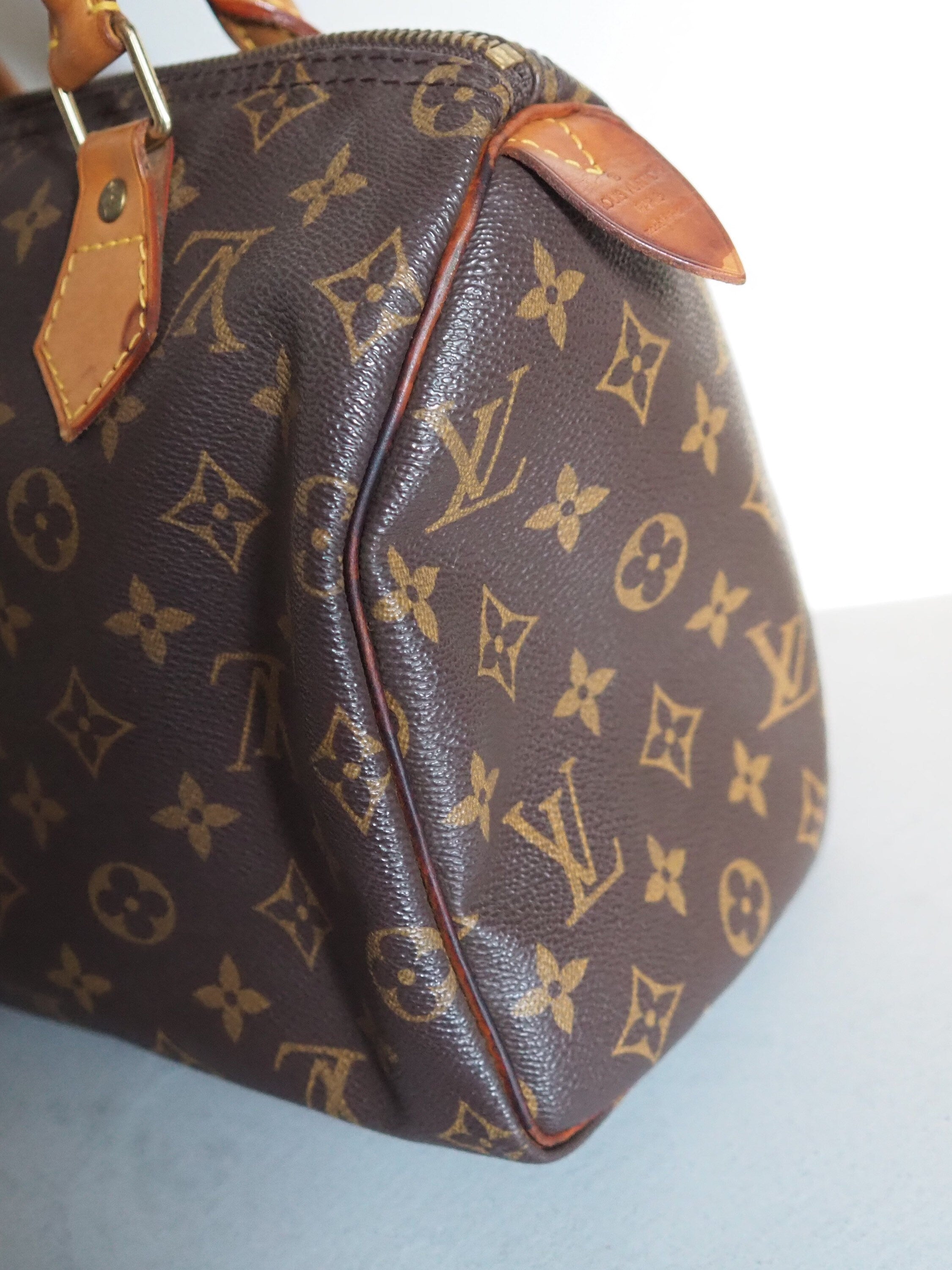 LOUIS VUITTON Speedy 25 Monogram Boston Hand Bag M41528 Purse Authentic