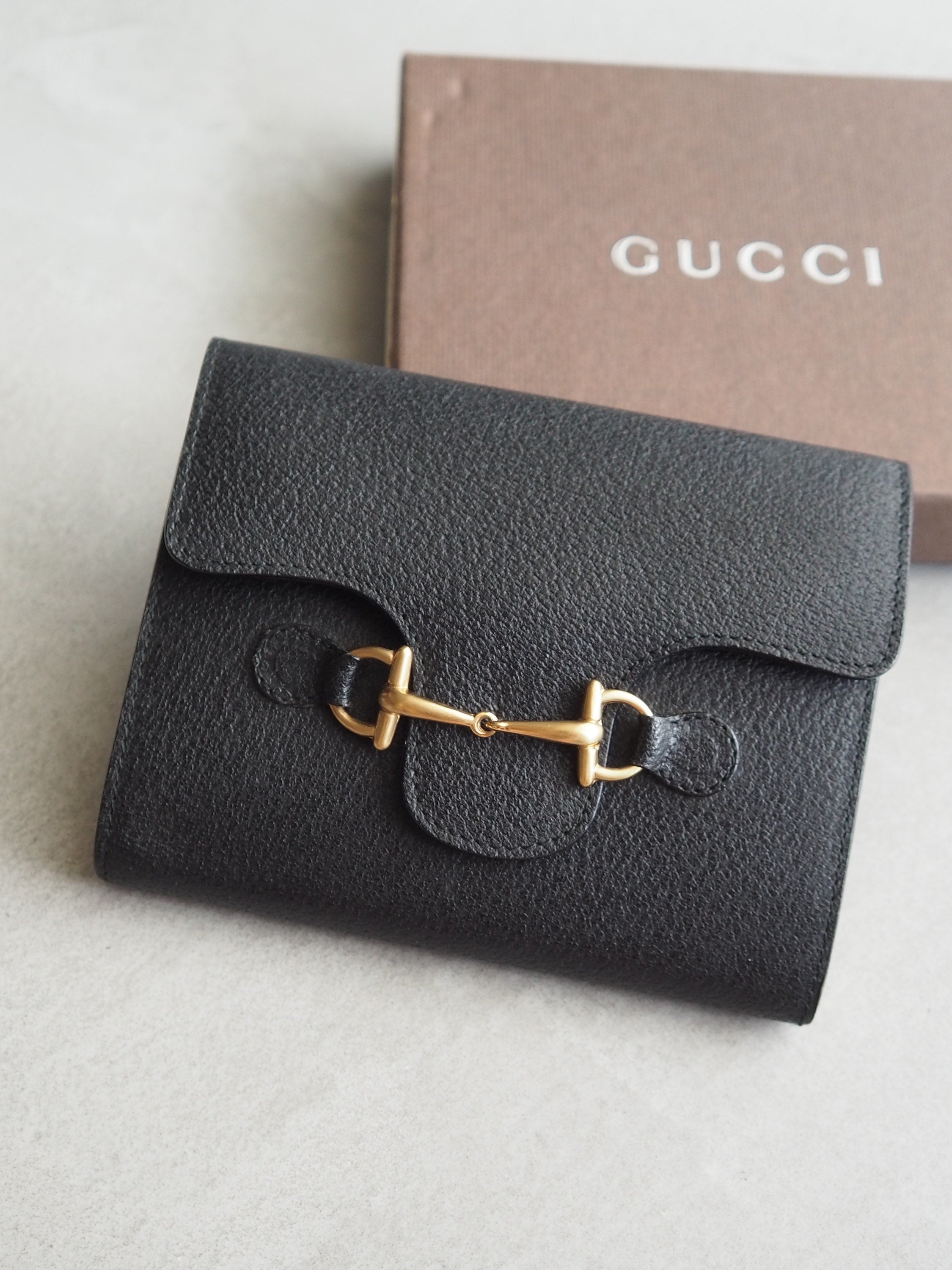 GUCCI Agenda Jackie Day Planner Cover Black Leather Authentic Box