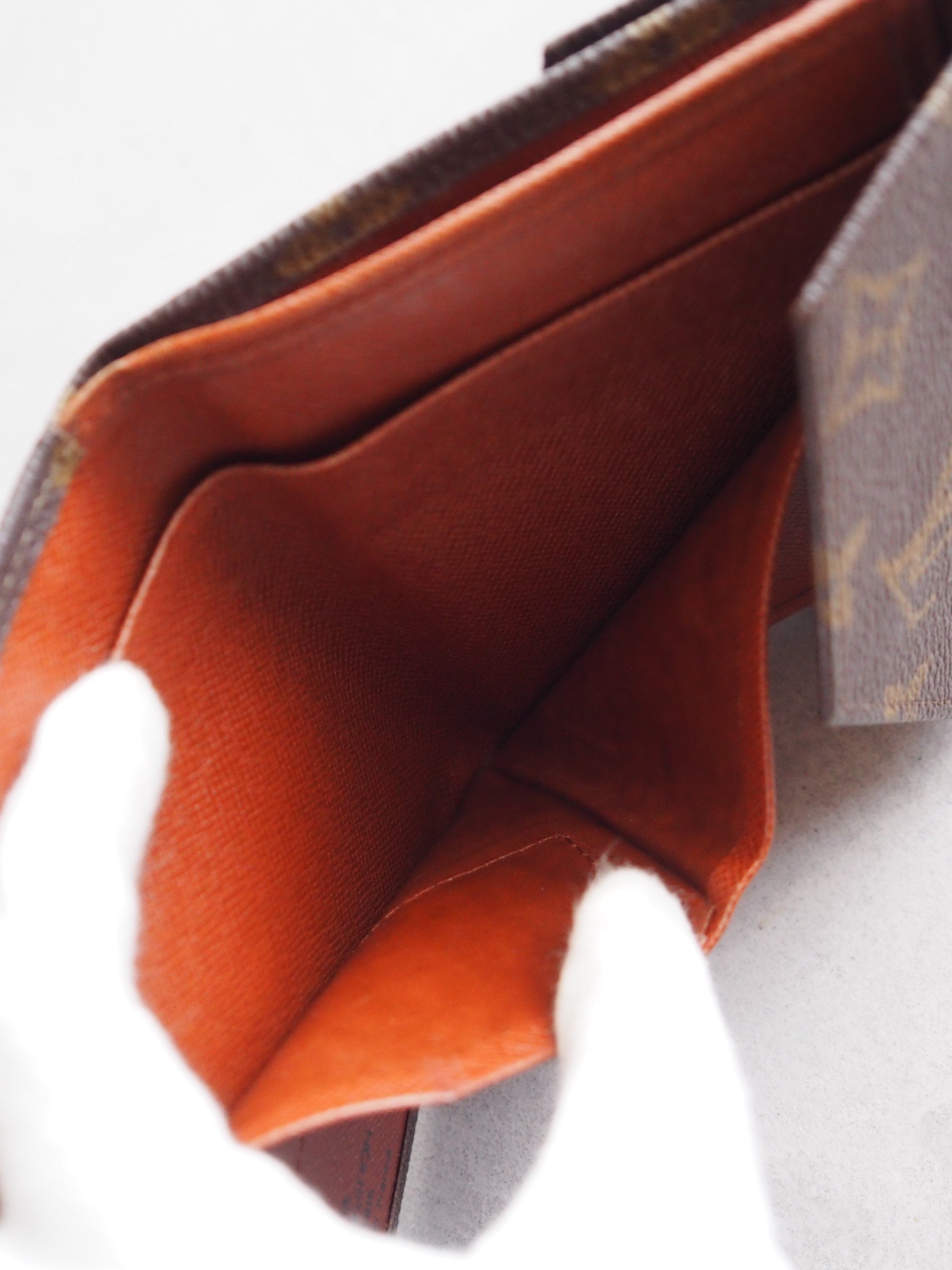 LOUIS VUITTON Monogram Compact Wallet Portefeiulle Elise Trifold Authentic