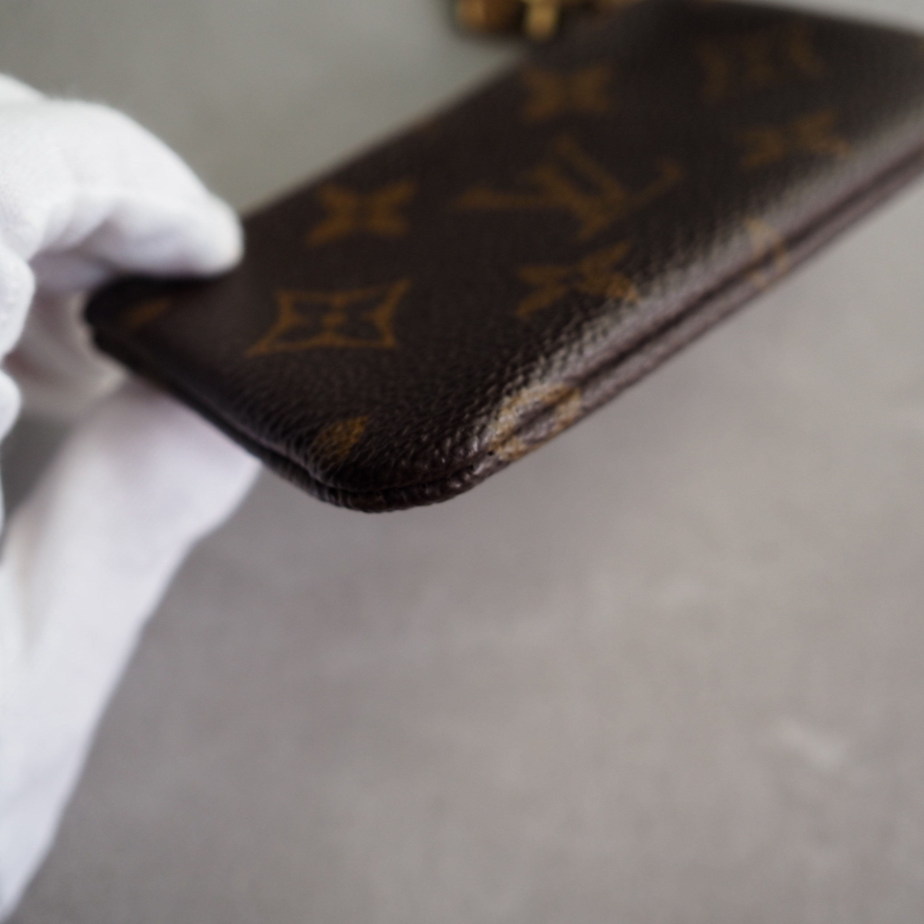 LOUIS VUITTON Monogram Pochette Cles Coin Case Key Authentic