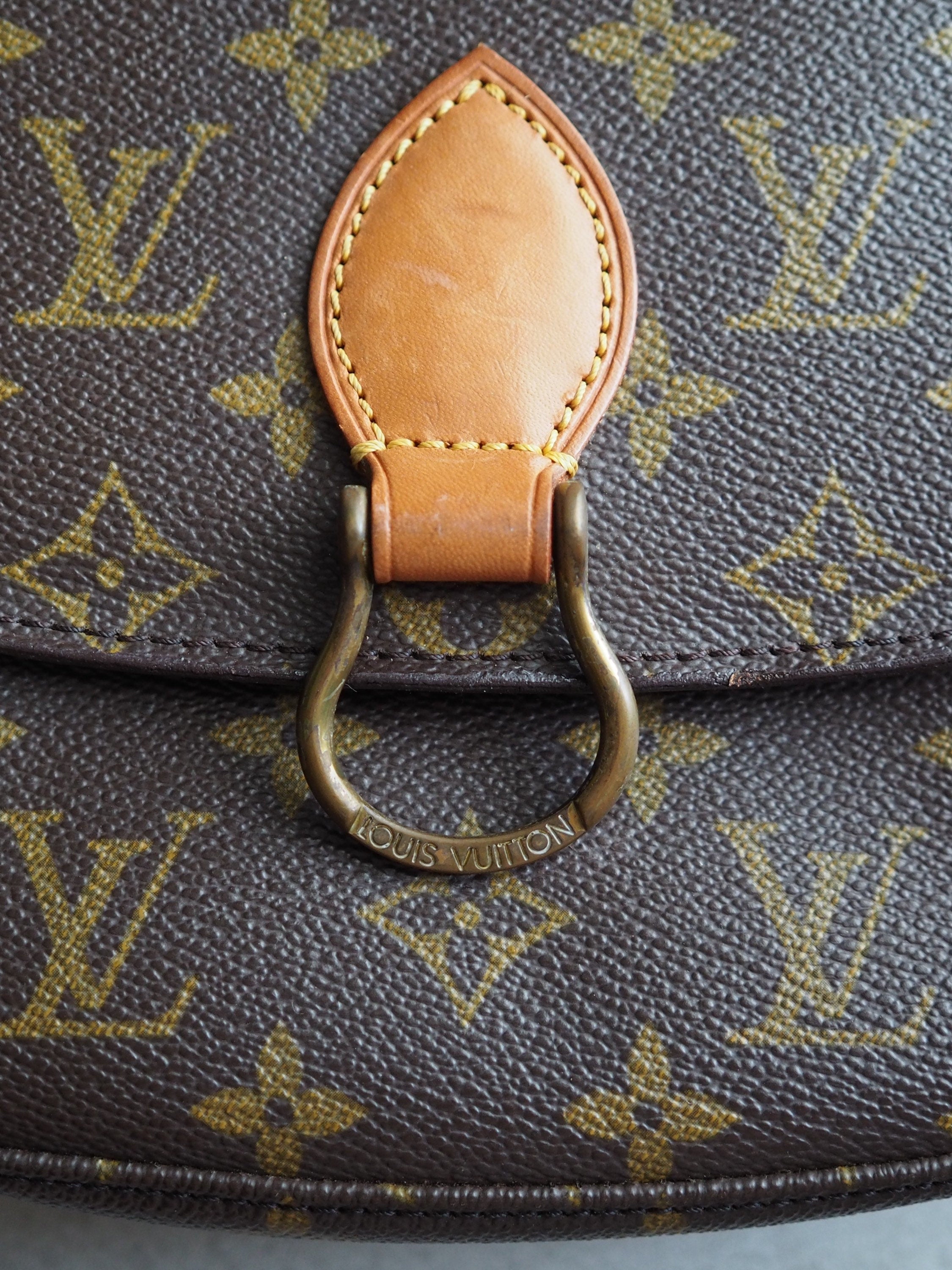 LOUIS VUITTON Monogram Saint Cloud MM Shoulder Bag lV Vintage Cross body Authentic