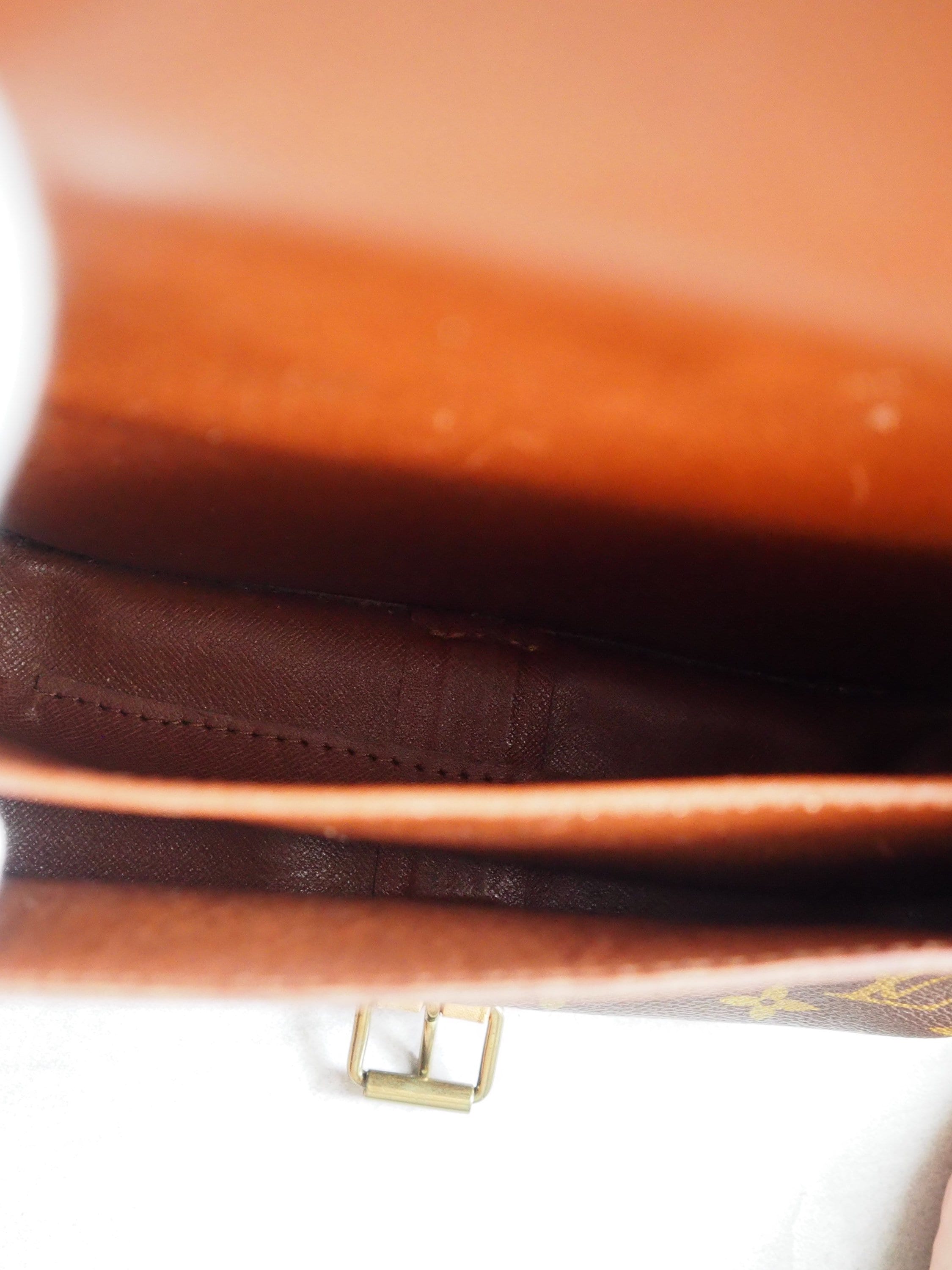 LOUIS VUITTON Monogram Mini Cartouchiere MM Shoulder bag Vintage Authentic