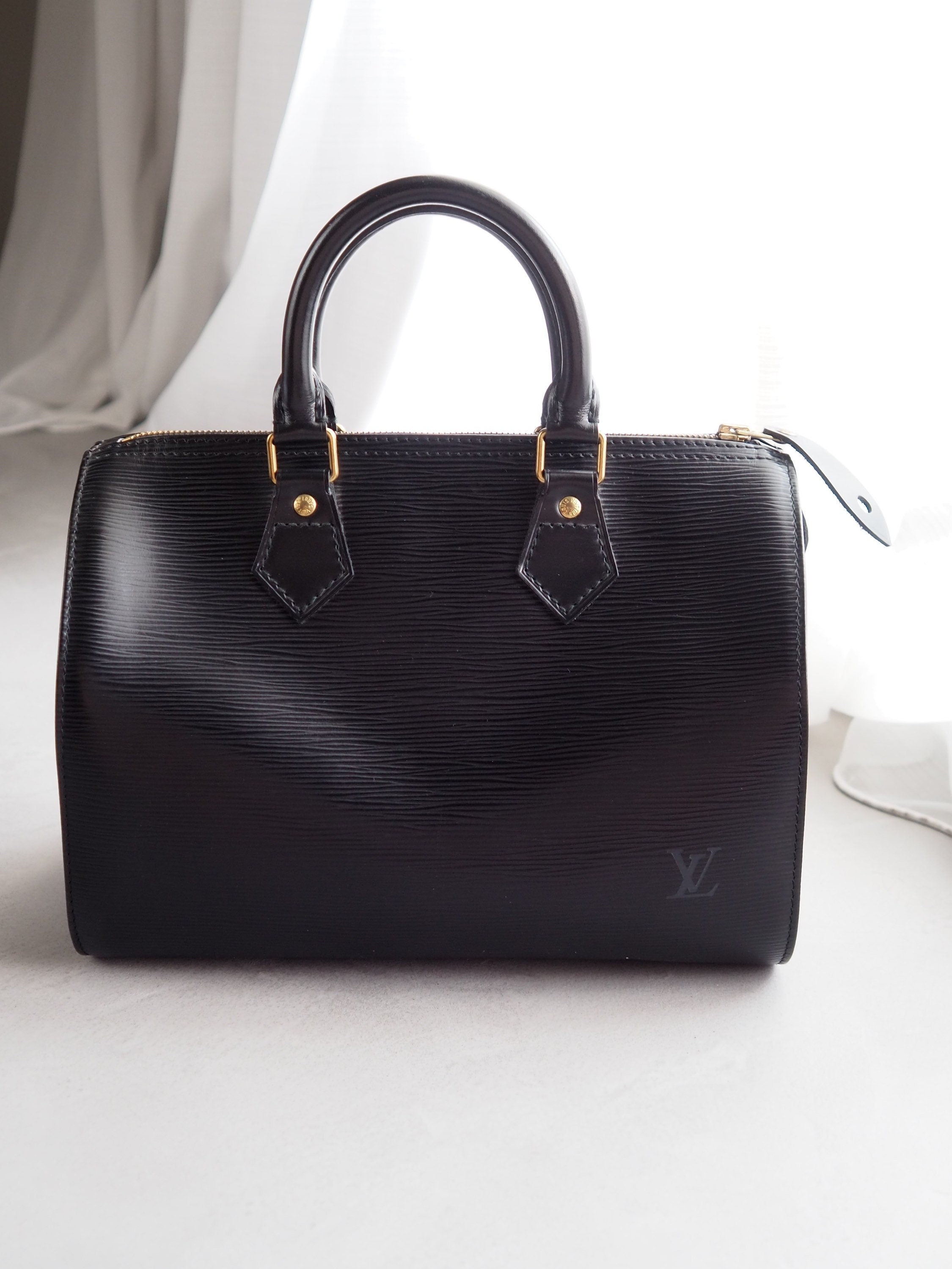 LOUIS VUITTON Speedy 25 Epi Boston Hand Bag M43013 Purse Authentic