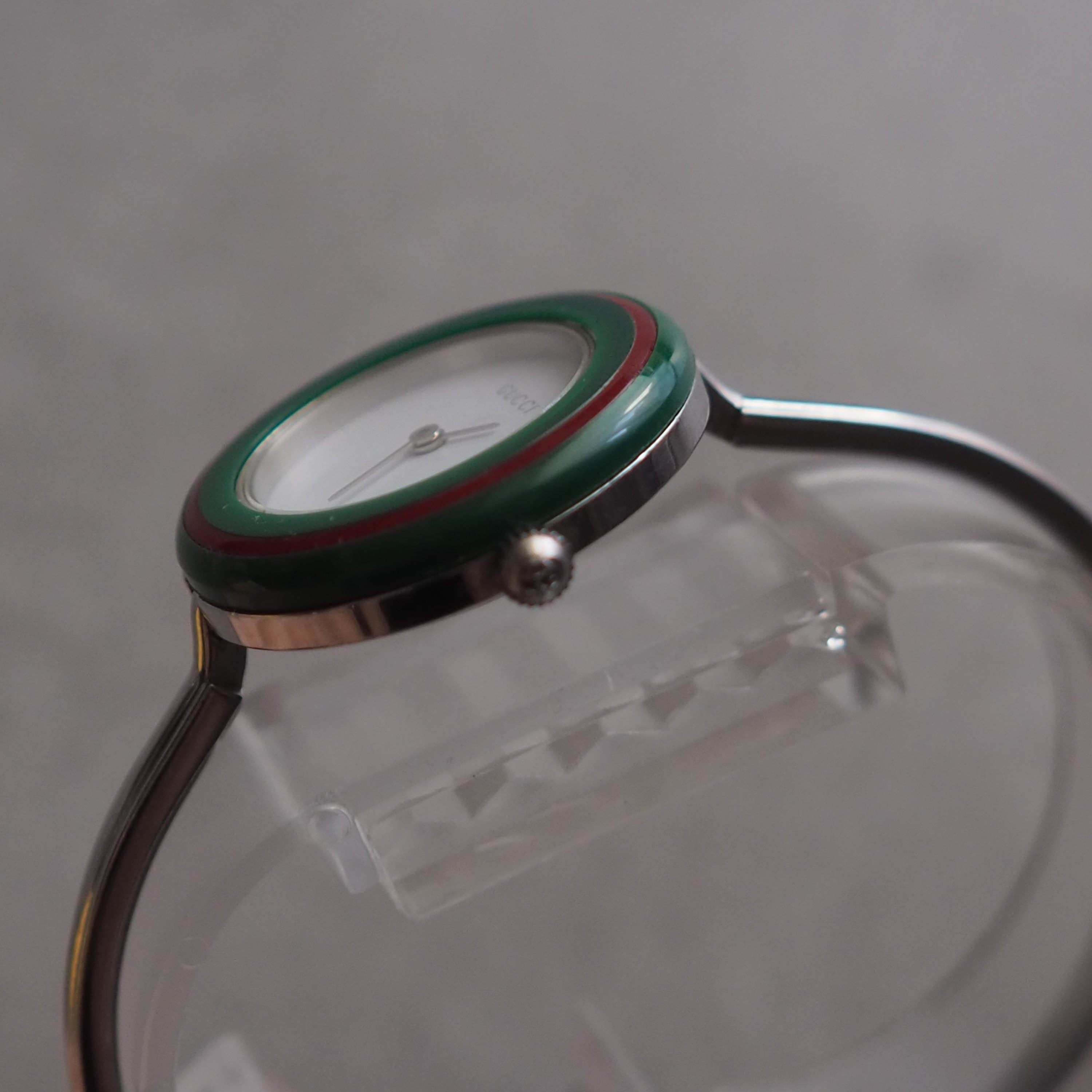 GUCCI Accessories Change Bezel 12 colors Bangle watch Wristwatch Silver