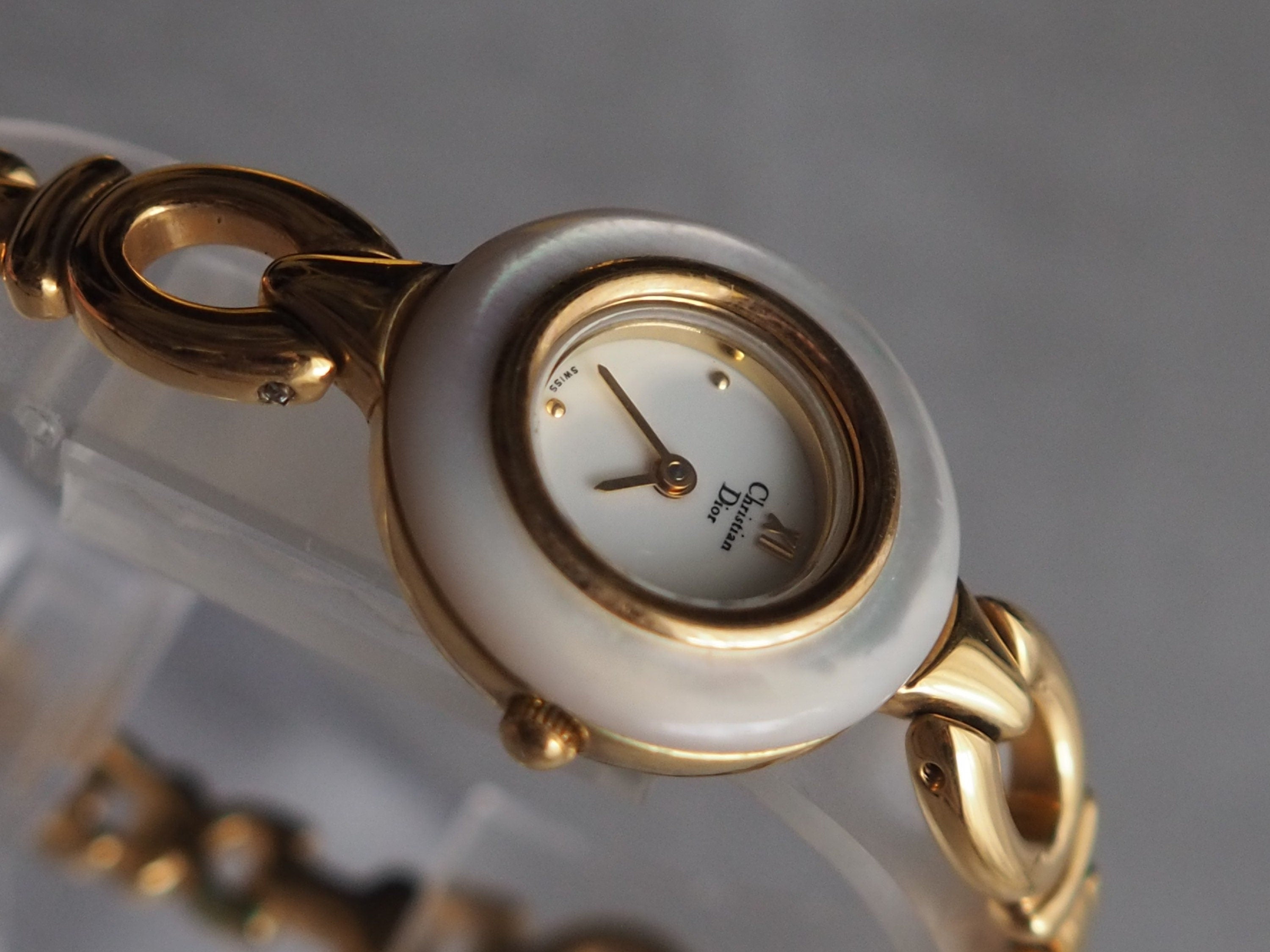 Christian Dior Change Bezel Watch Wristwatch 3 colors Bangle Gold