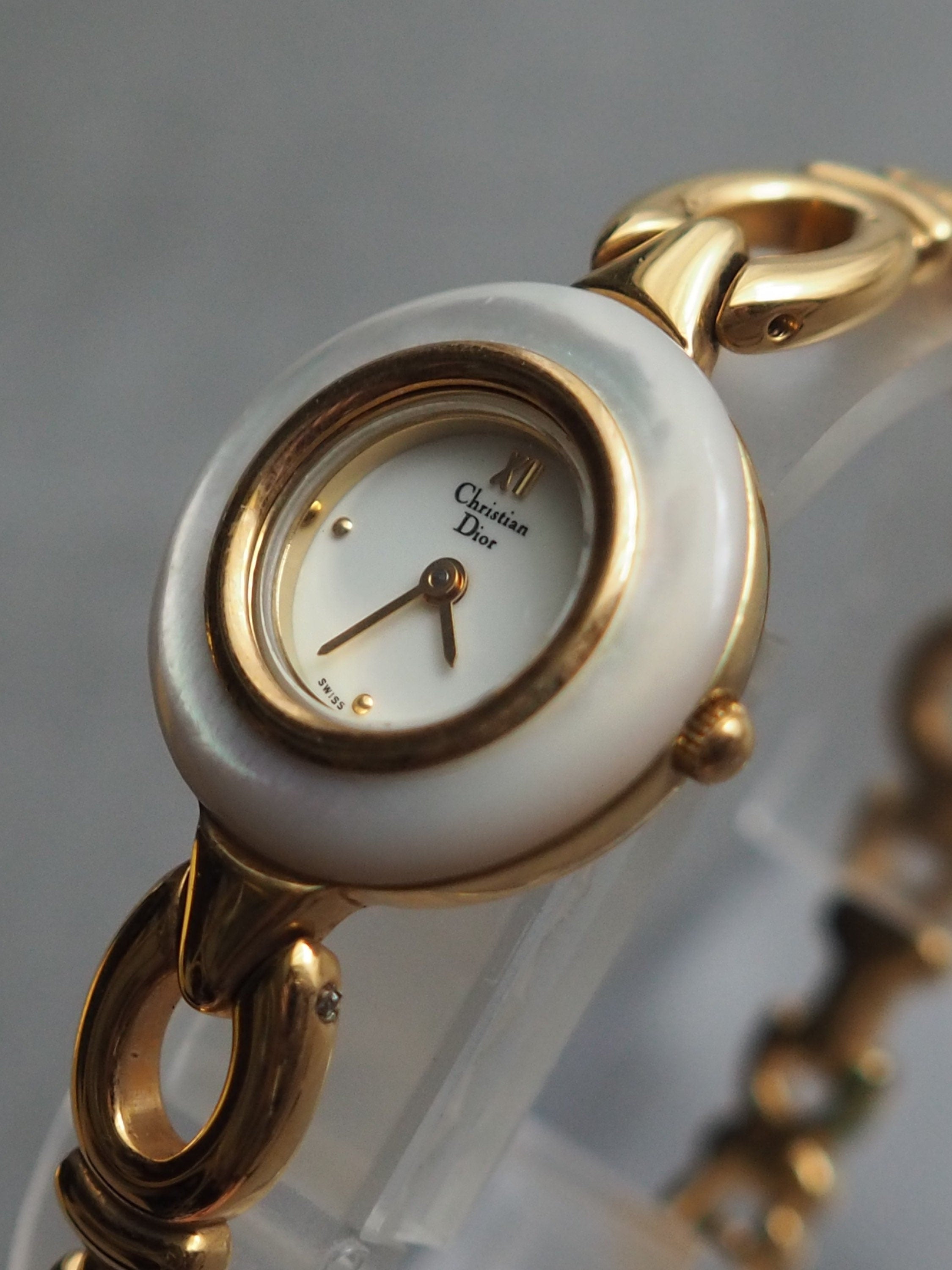 Christian Dior Change Bezel Watch Wristwatch 3 colors Bangle Gold