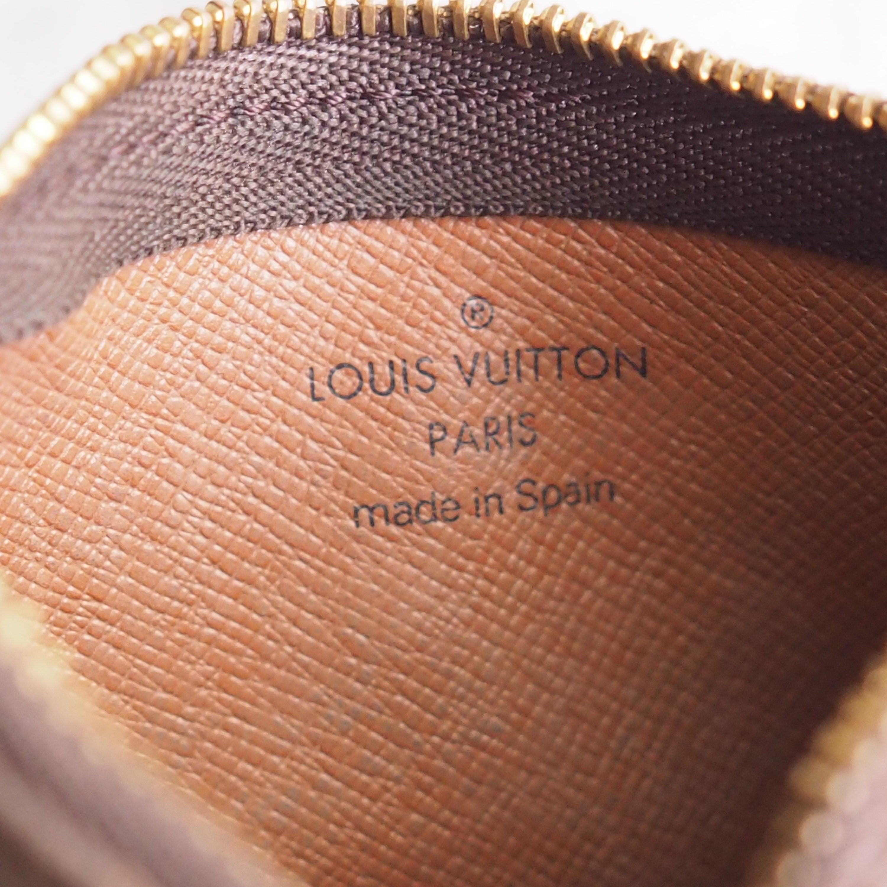 LOUIS VUITTON Monogram Pochette Cles Coin Case Key Authentic