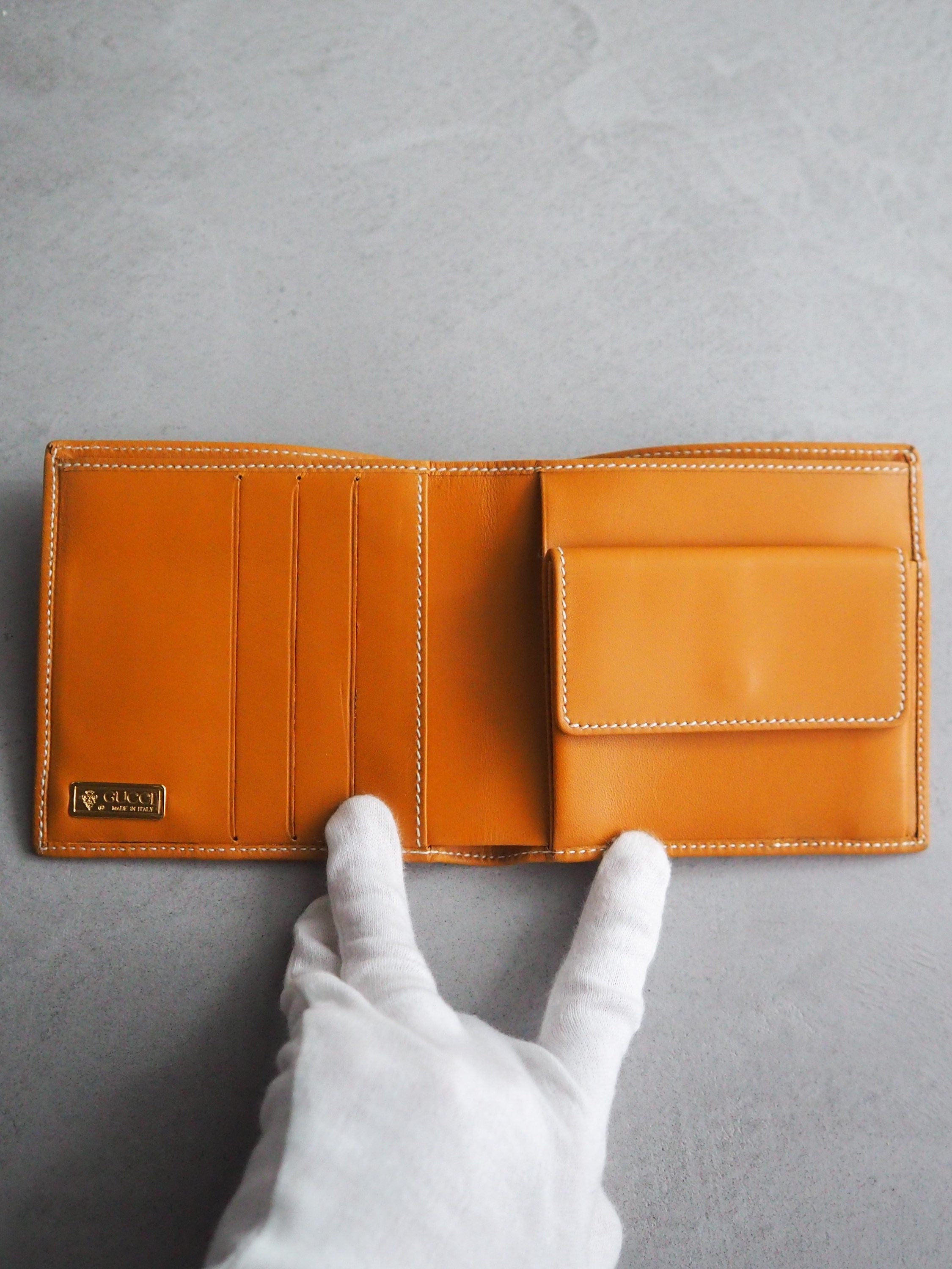 GUCCI GG Logo Wallet Shelly Line Leather PVC Bifold Mens Ladies Unisex Classic Stripe Box Authentic