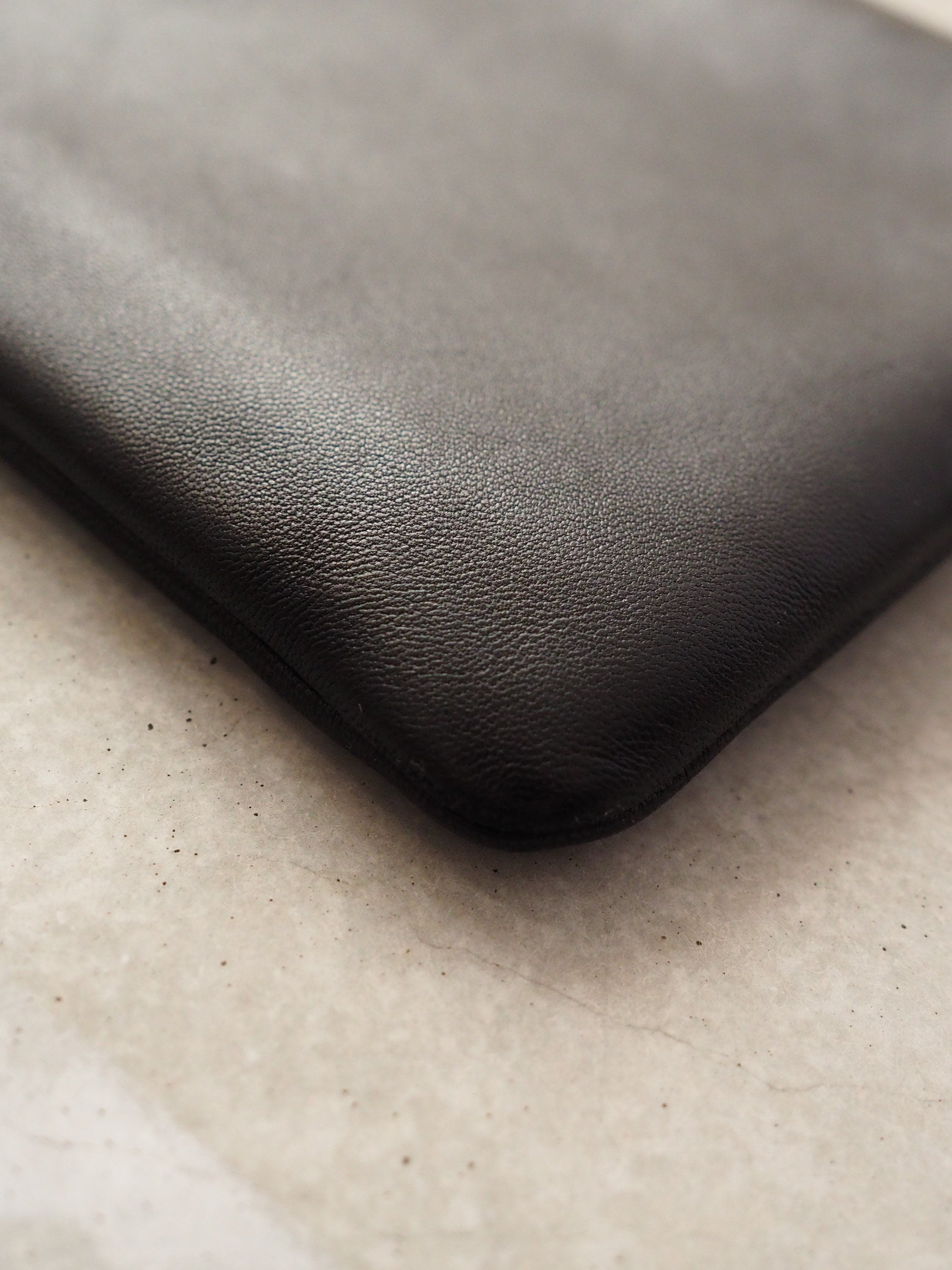 LOEWE Anagram Mini Shoulder bag Black Leather Vintage Authentic