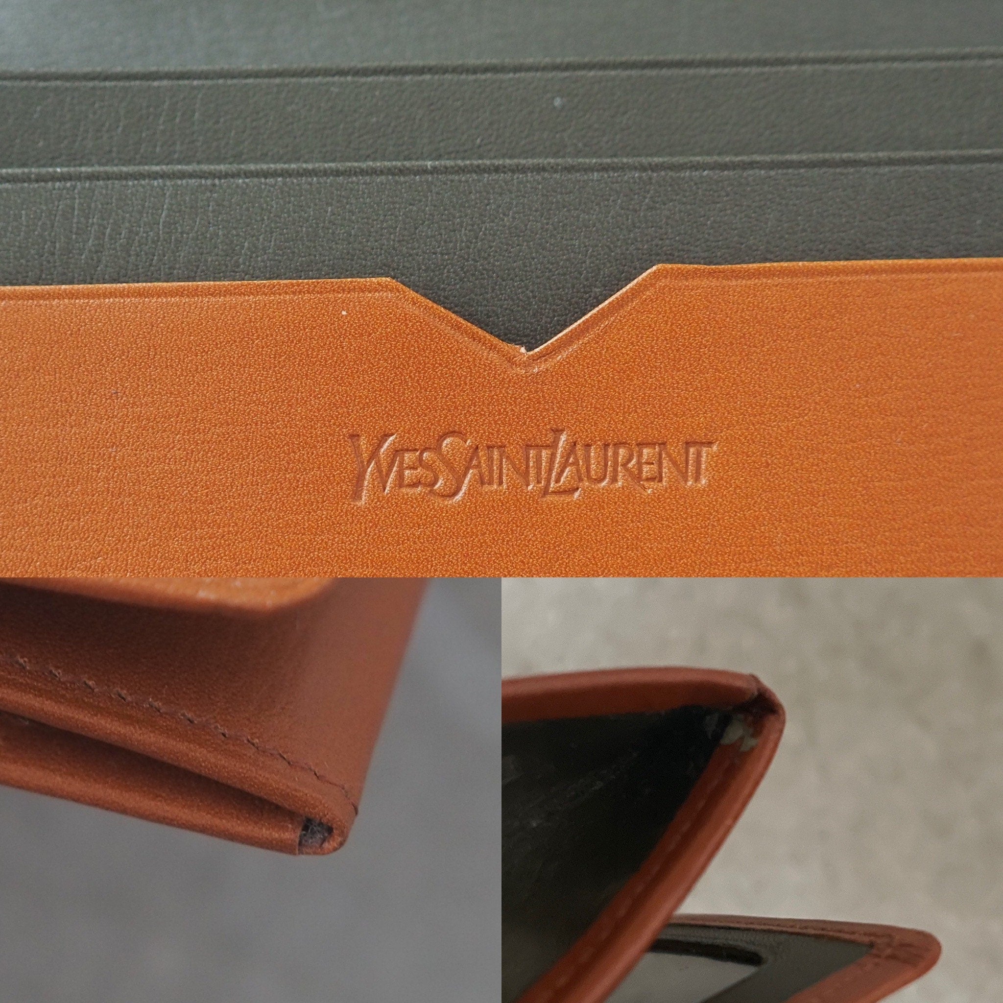 Yves Saint Laurent Card Pass ID Case Purse Box Vintage Authentic