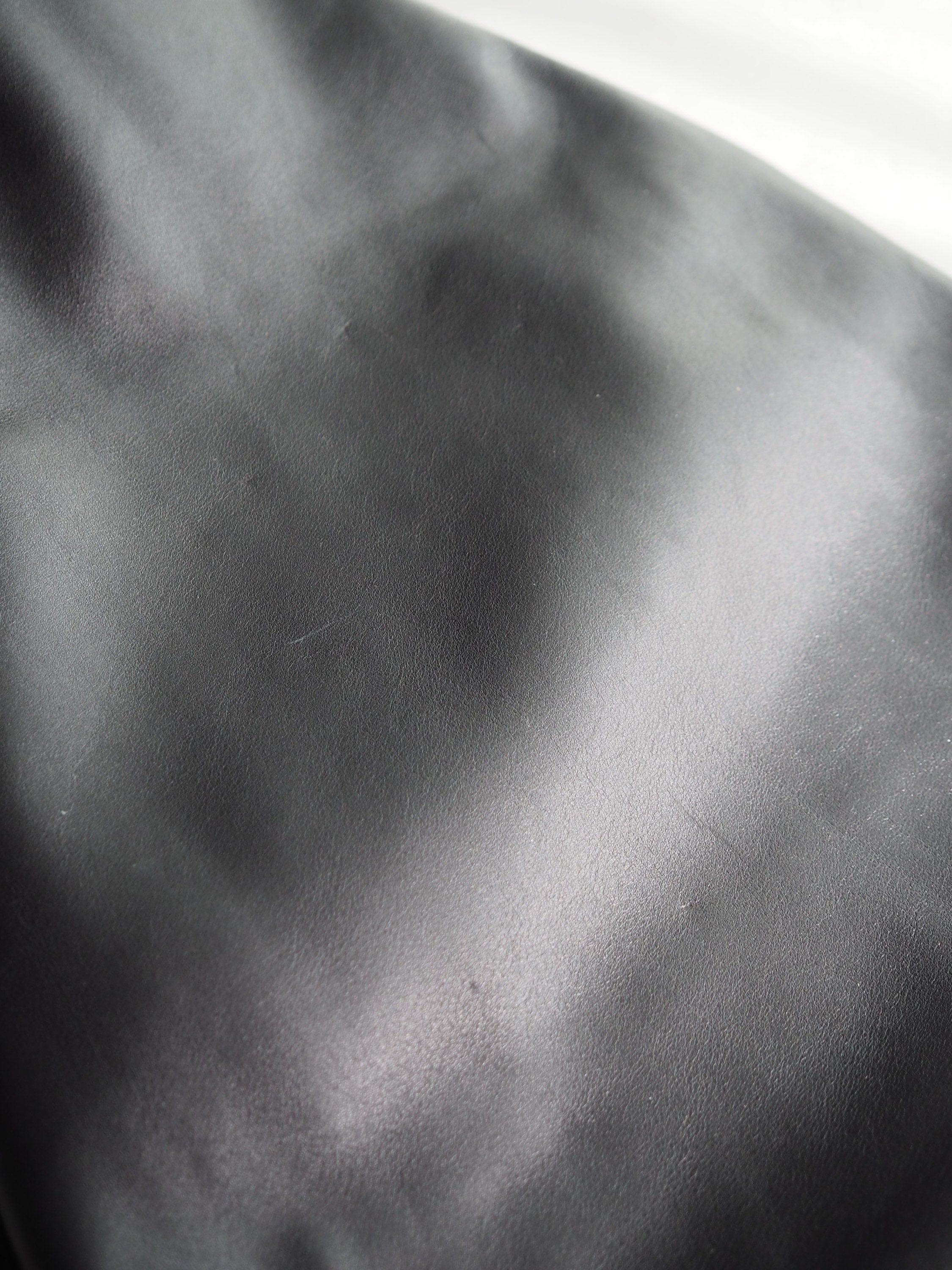 BOTTEGA VENETA Twist Clutch Bag Hand bag Leather Black Vintage Authentic