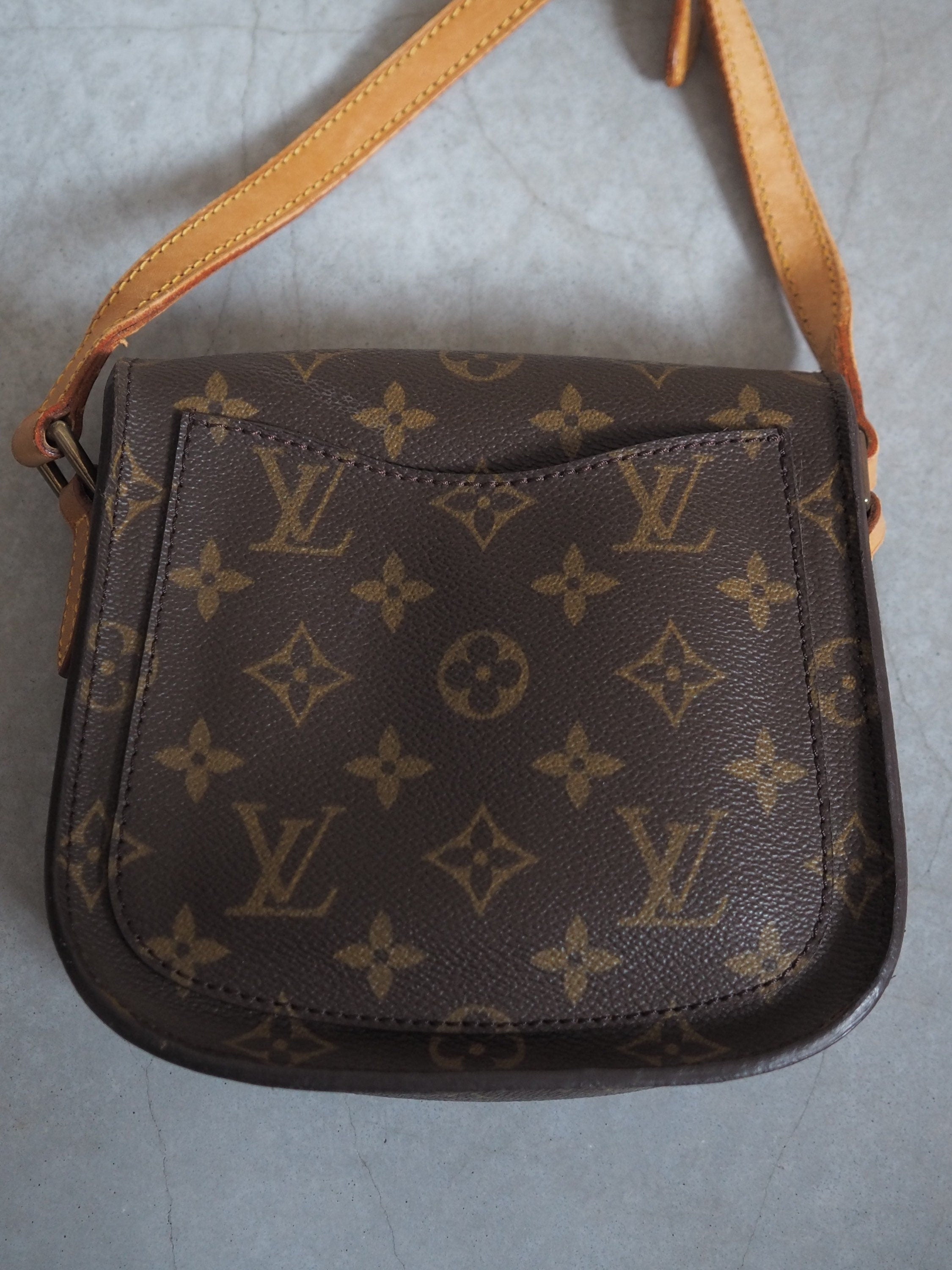 LOUIS VUITTON Monogram Saint Cloud PM Shoulder Bag lV Vintage Cross body Authentic
