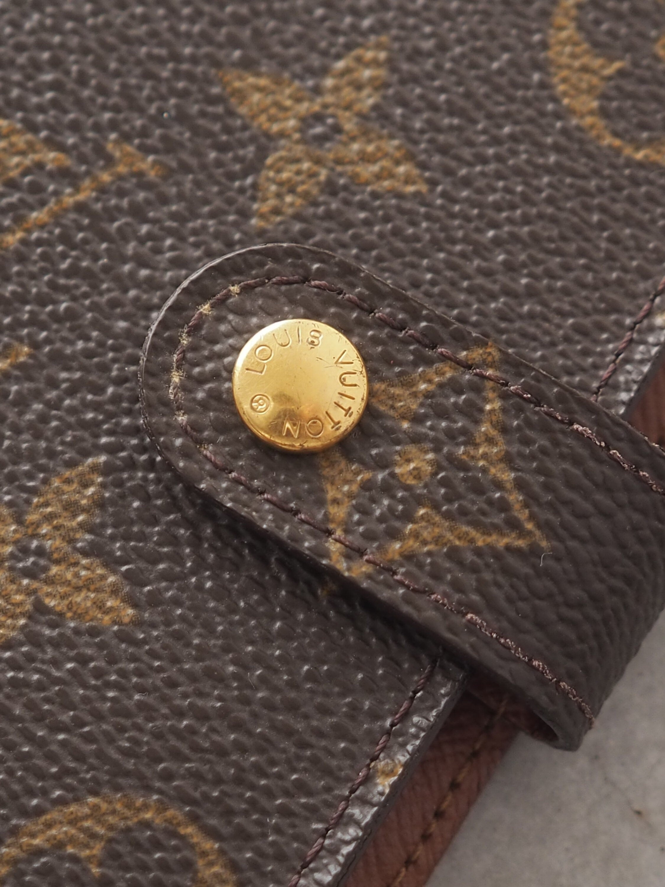 LOUIS VUITTON Monogram Agenda PM Day Planner Cover Lv Authentic