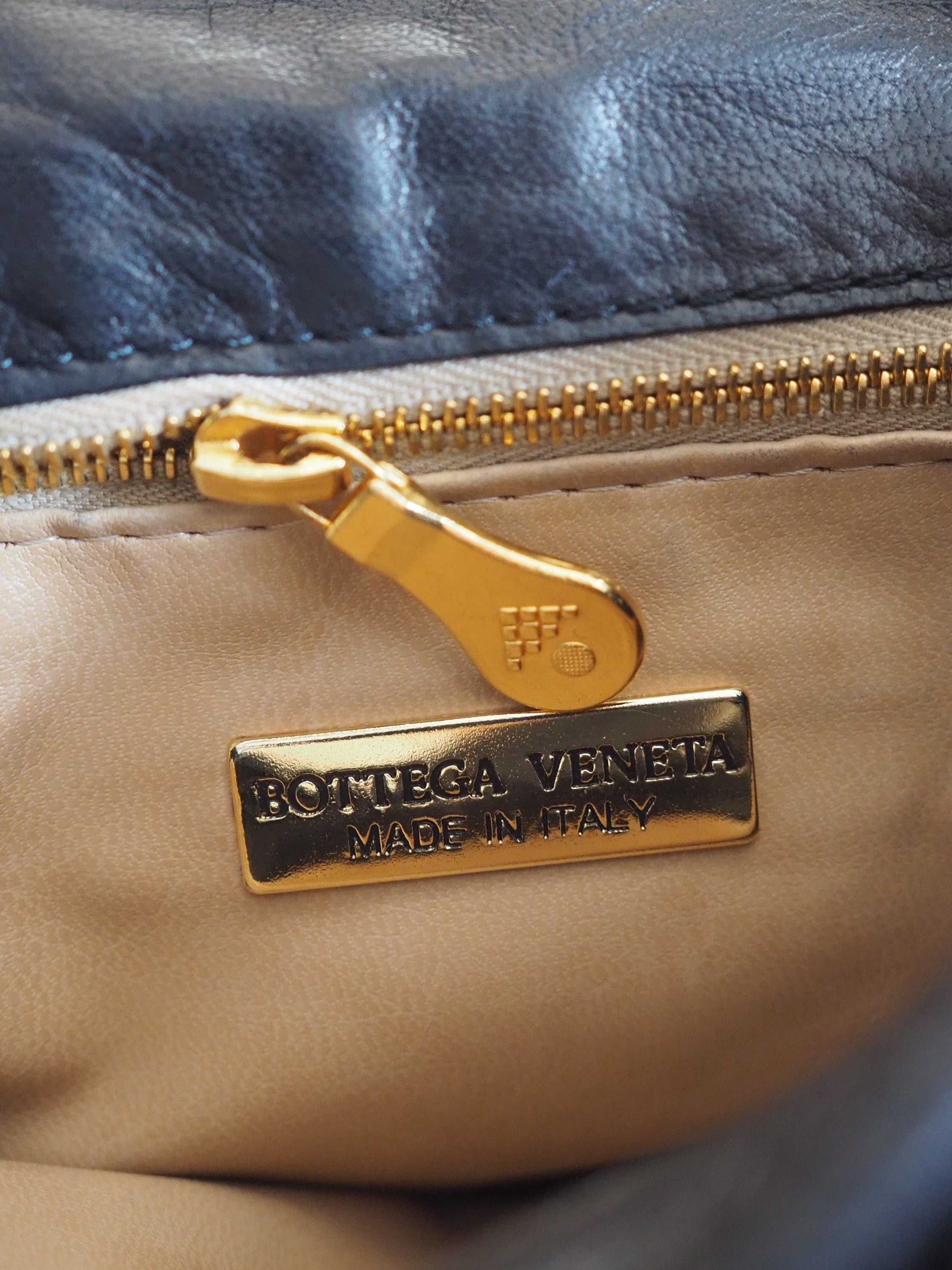 BOTTEGA VENETA Intrecciato Mini Backpack Leather Black Leather Vintage Authentic