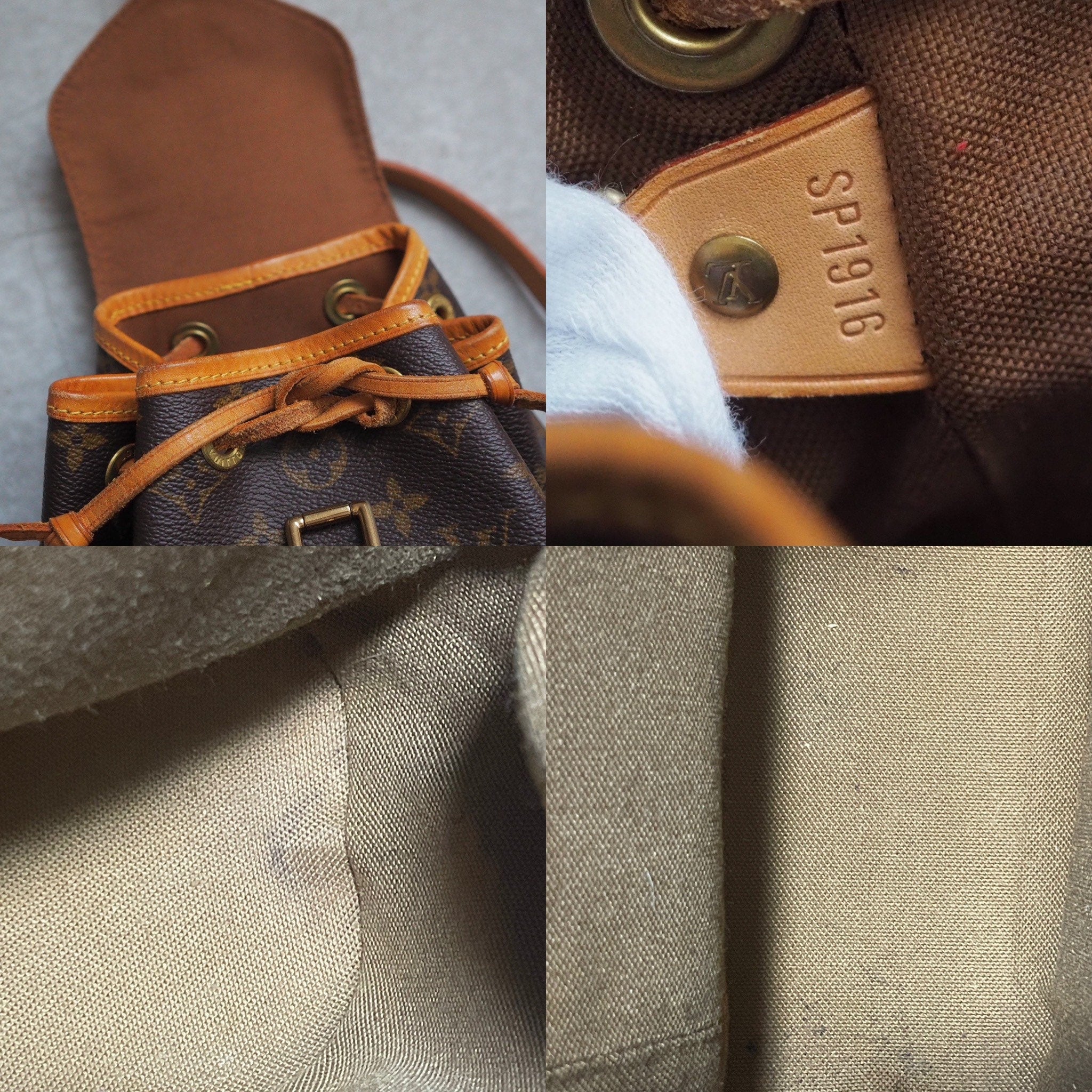 LOUIS VUITTON Monogram Mini Montsouris PM Backpack Authentic