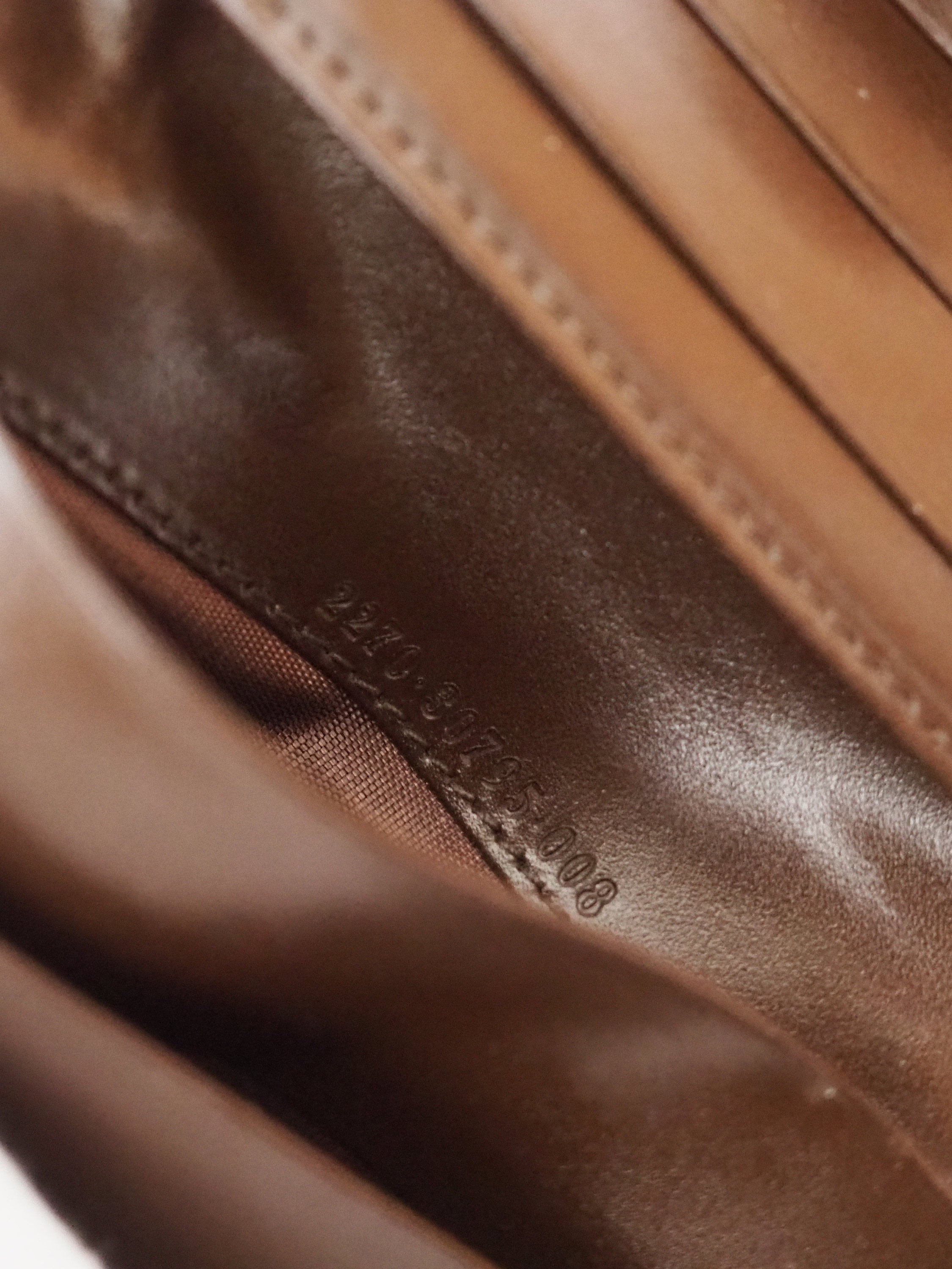 FENDI ZUCCA Compact Wallet Brown Unisex Vintage Authentic