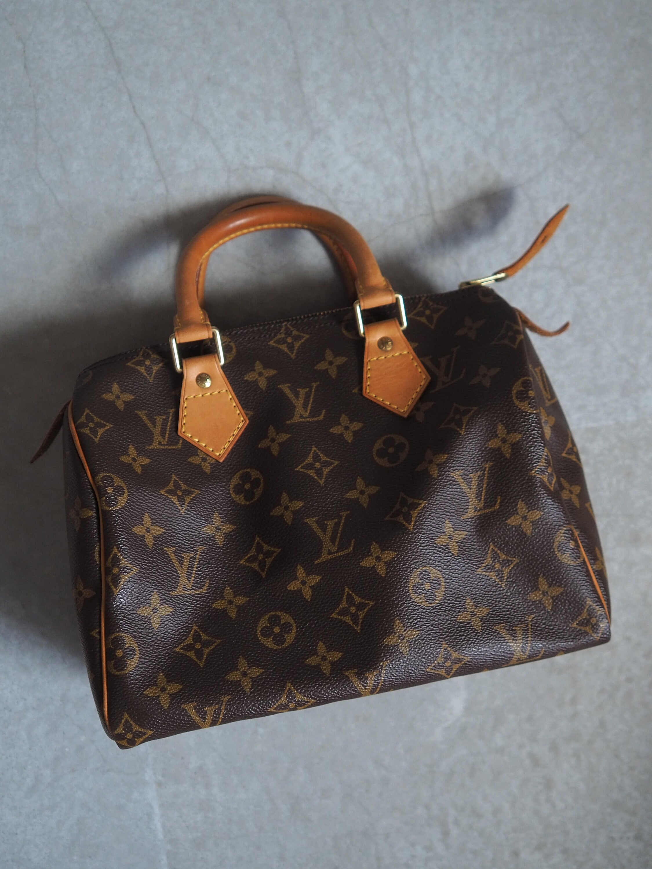 LOUIS VUITTON Speedy 25 Monogram Boston Hand Bag M41528 Purse Authentic