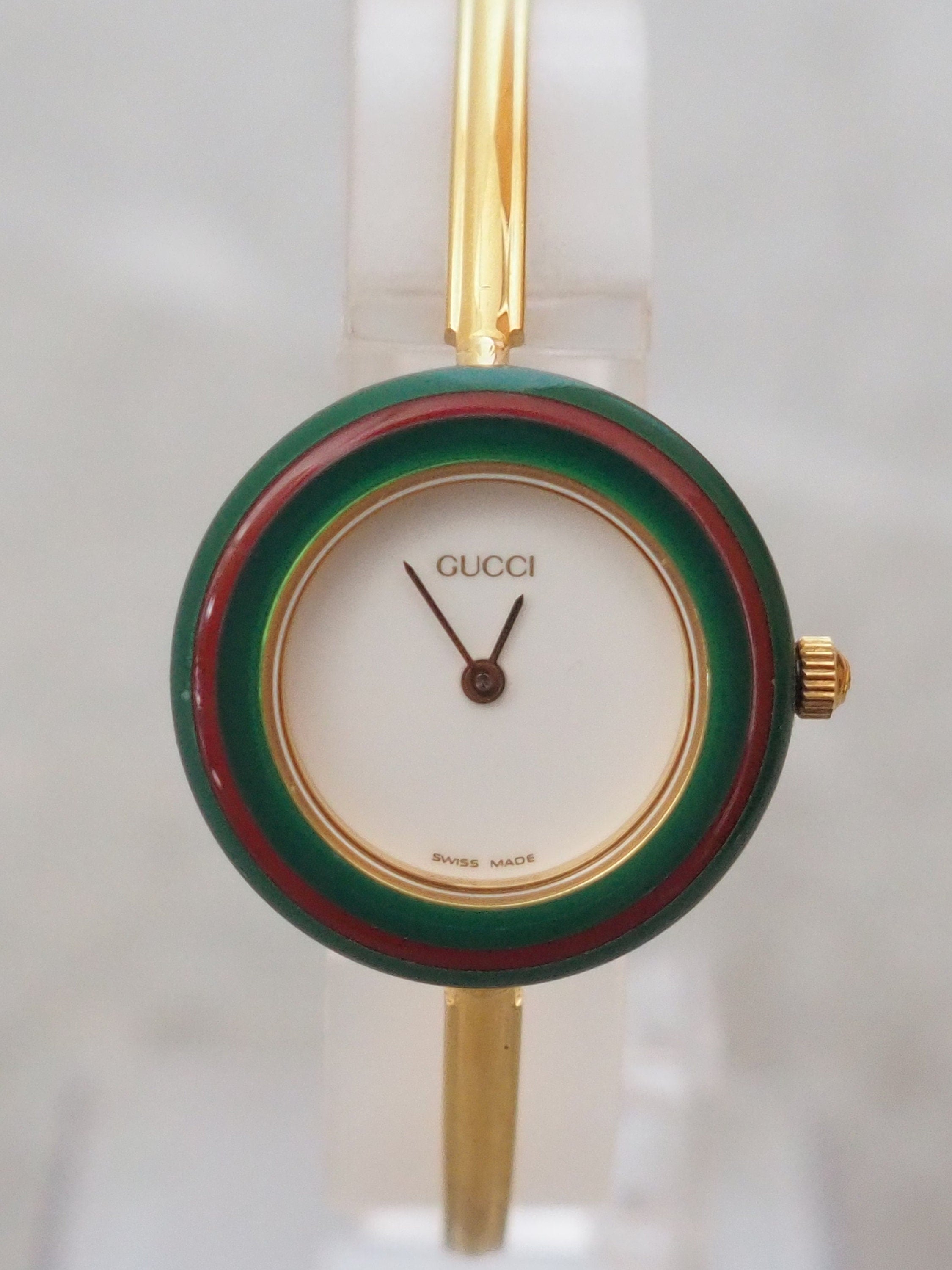 GUCCI Accessories Change Bezel 12 colors Bangle watch Wristwatch Gold