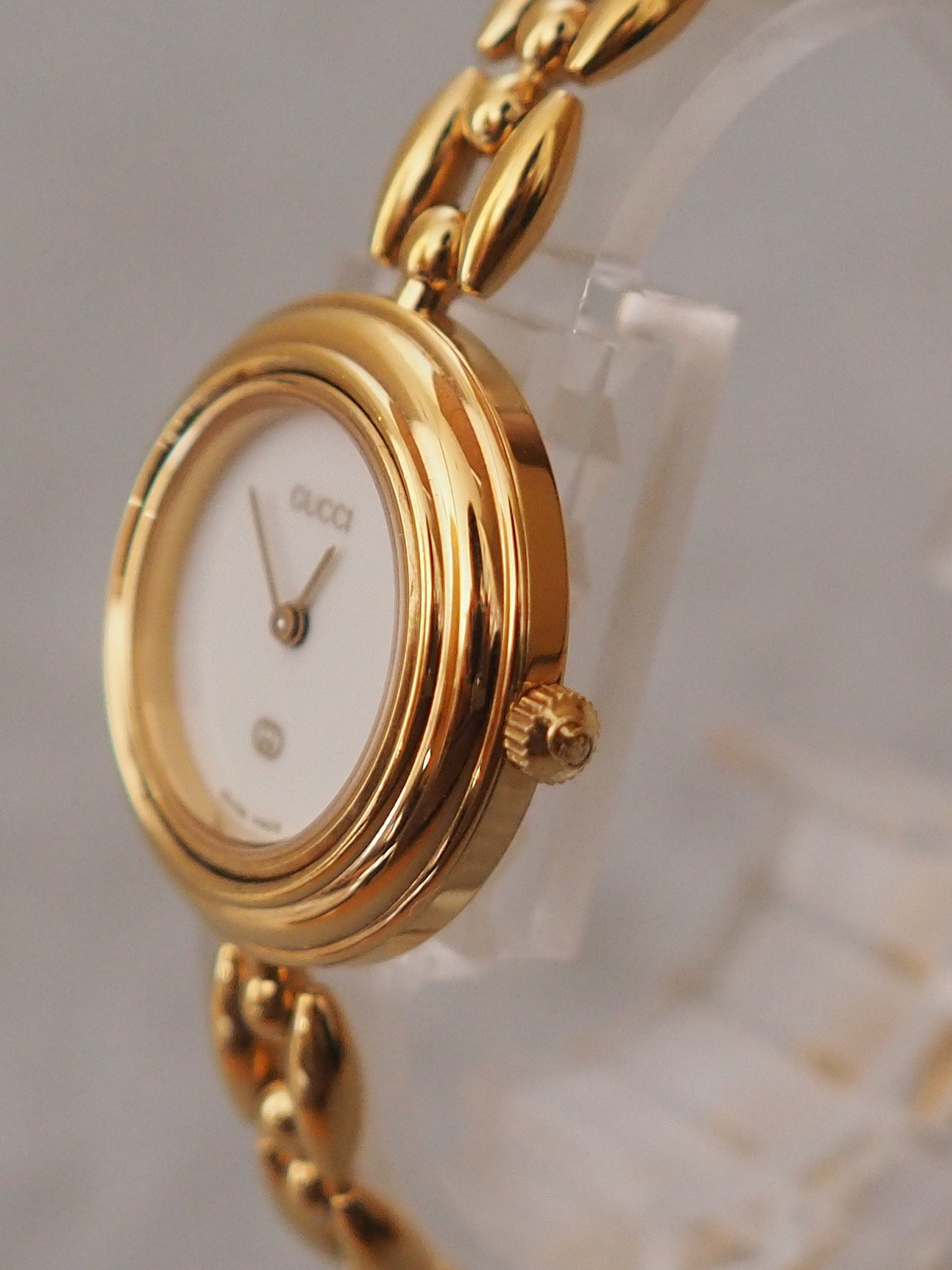 GUCCI Accessories Change Bezel 6 colors Bangle watch Wristwatch Gold