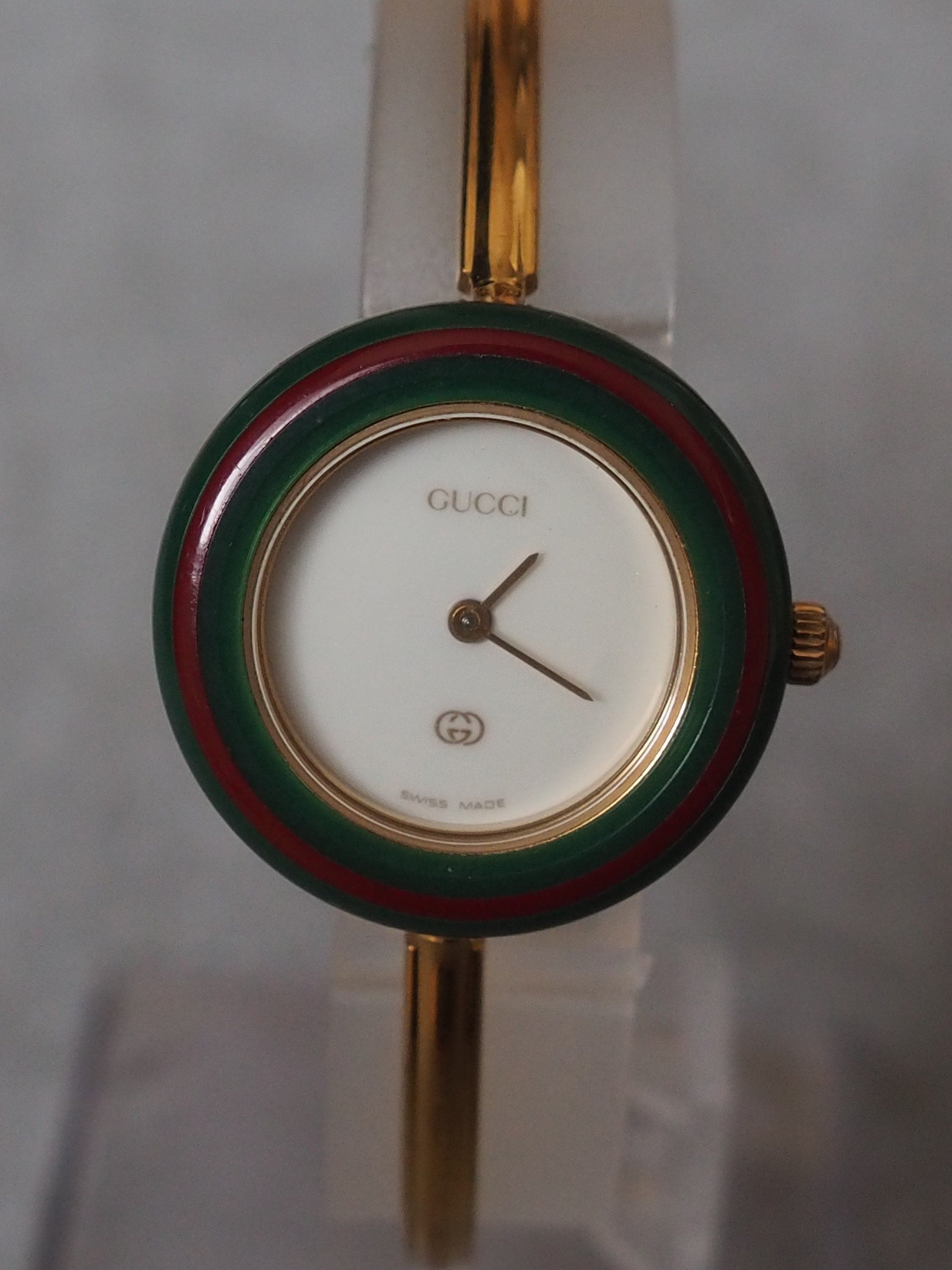 GUCCI Accessories Change Bezel 12 colors Bangle watch Wristwatch Gold