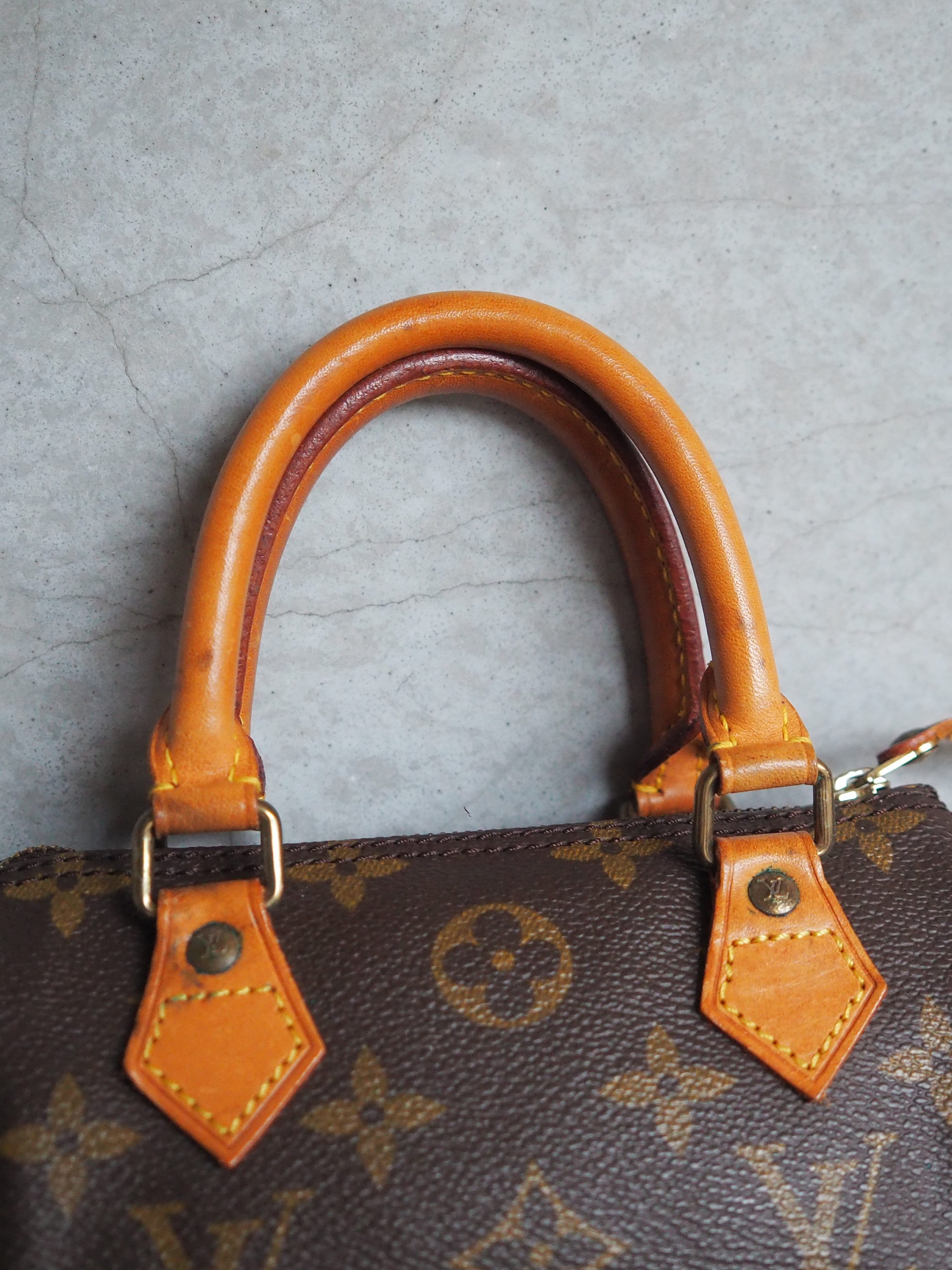 LOUIS VUITTON Monogram Mini Speedy Hand Shoulder Bag M41534 Brown Vintage Authentic
