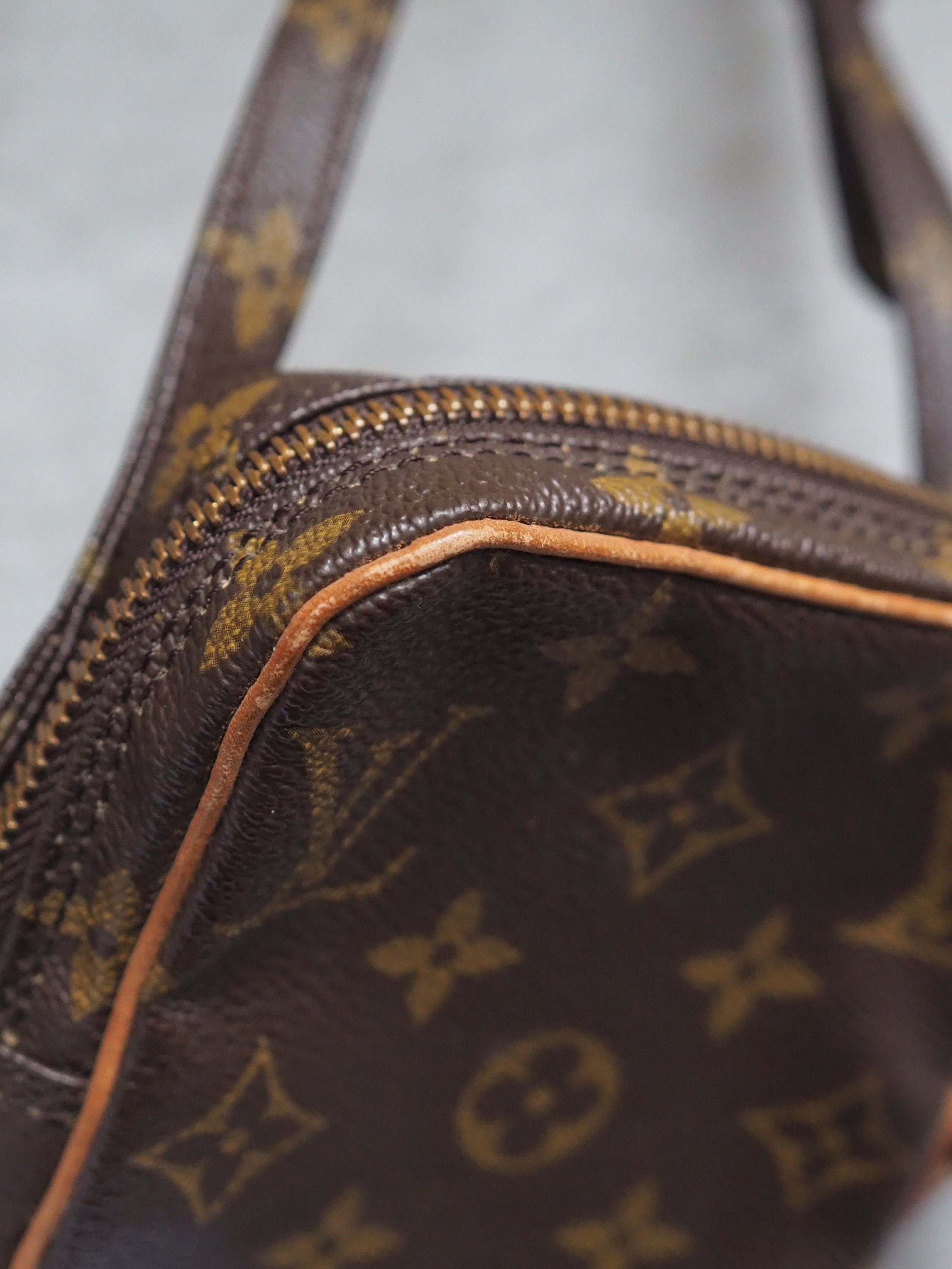 LOUIS VUITTON Shoulder Bag Mini Danube Browns Monogram Vintage lv Authentic